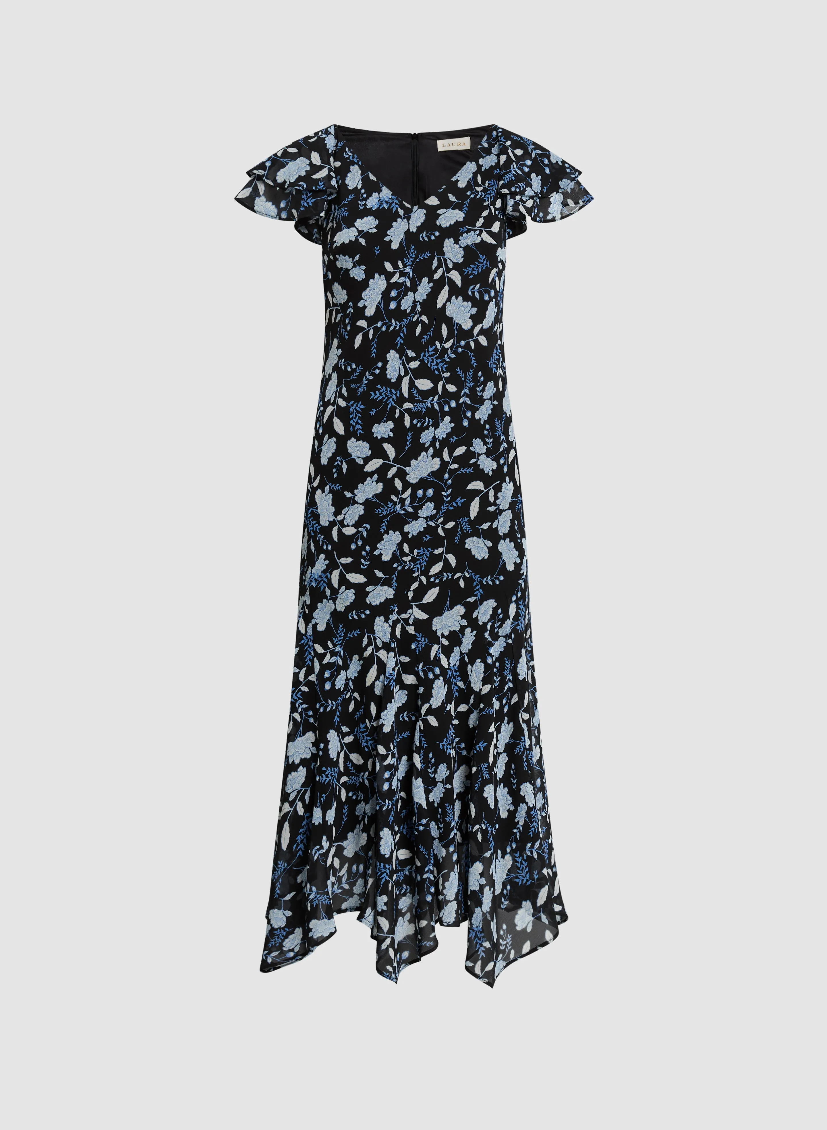 Floral Flutter Sleeve Dress sold by Laura product image thumbnail 5