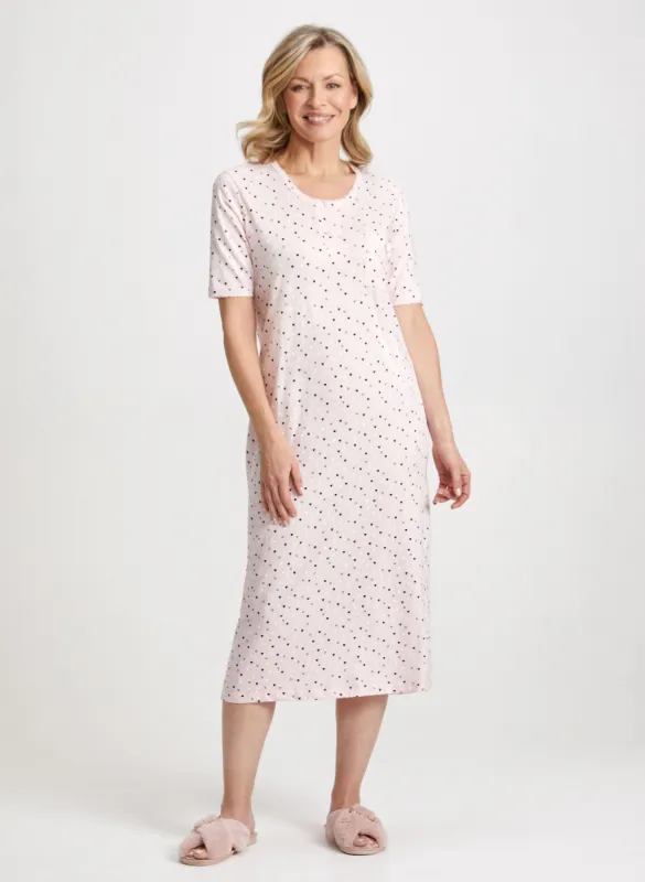 Heart Print Nightgown sold by Laura