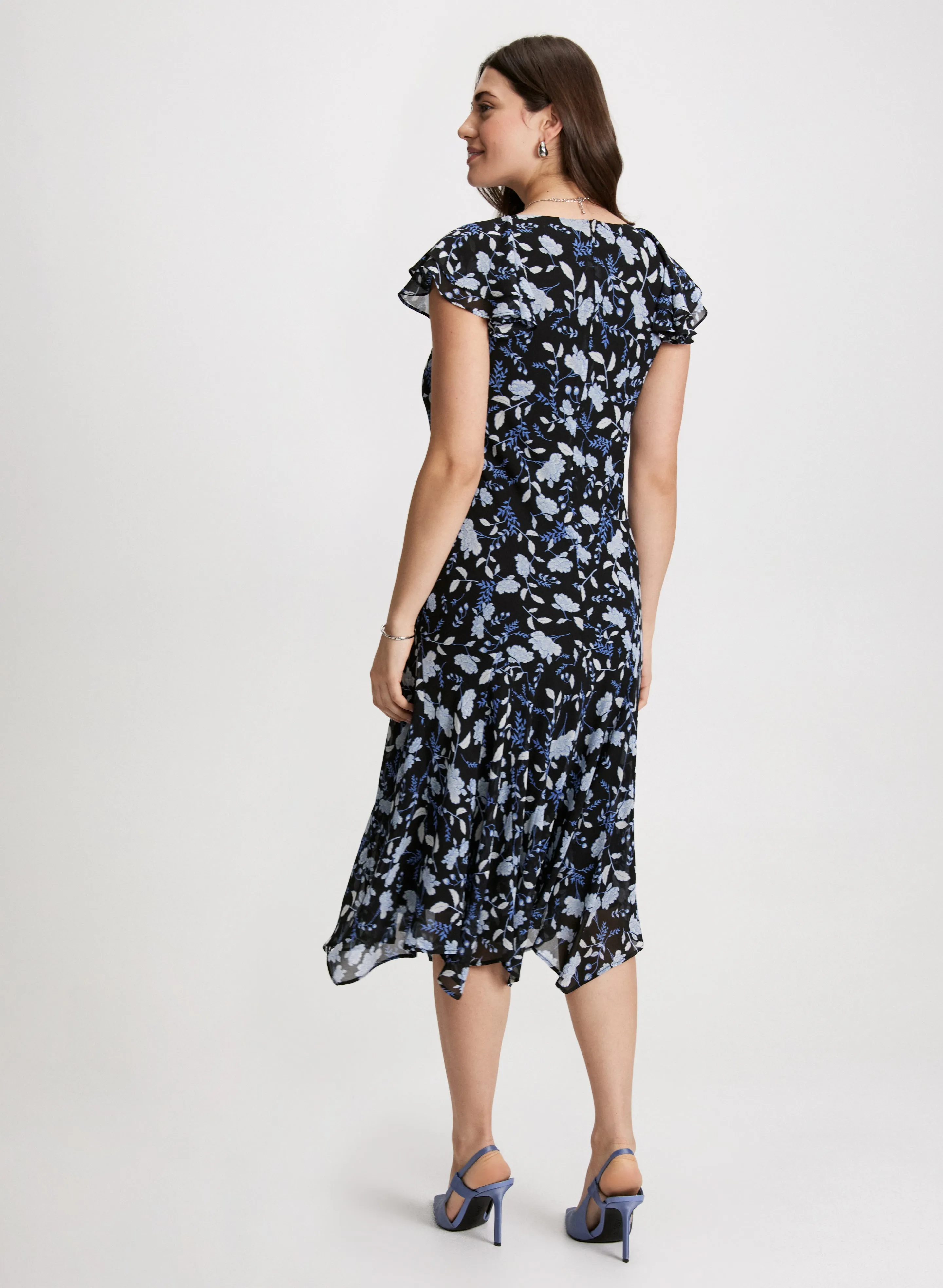 Floral Flutter Sleeve Dress sold by Laura product image thumbnail 3
