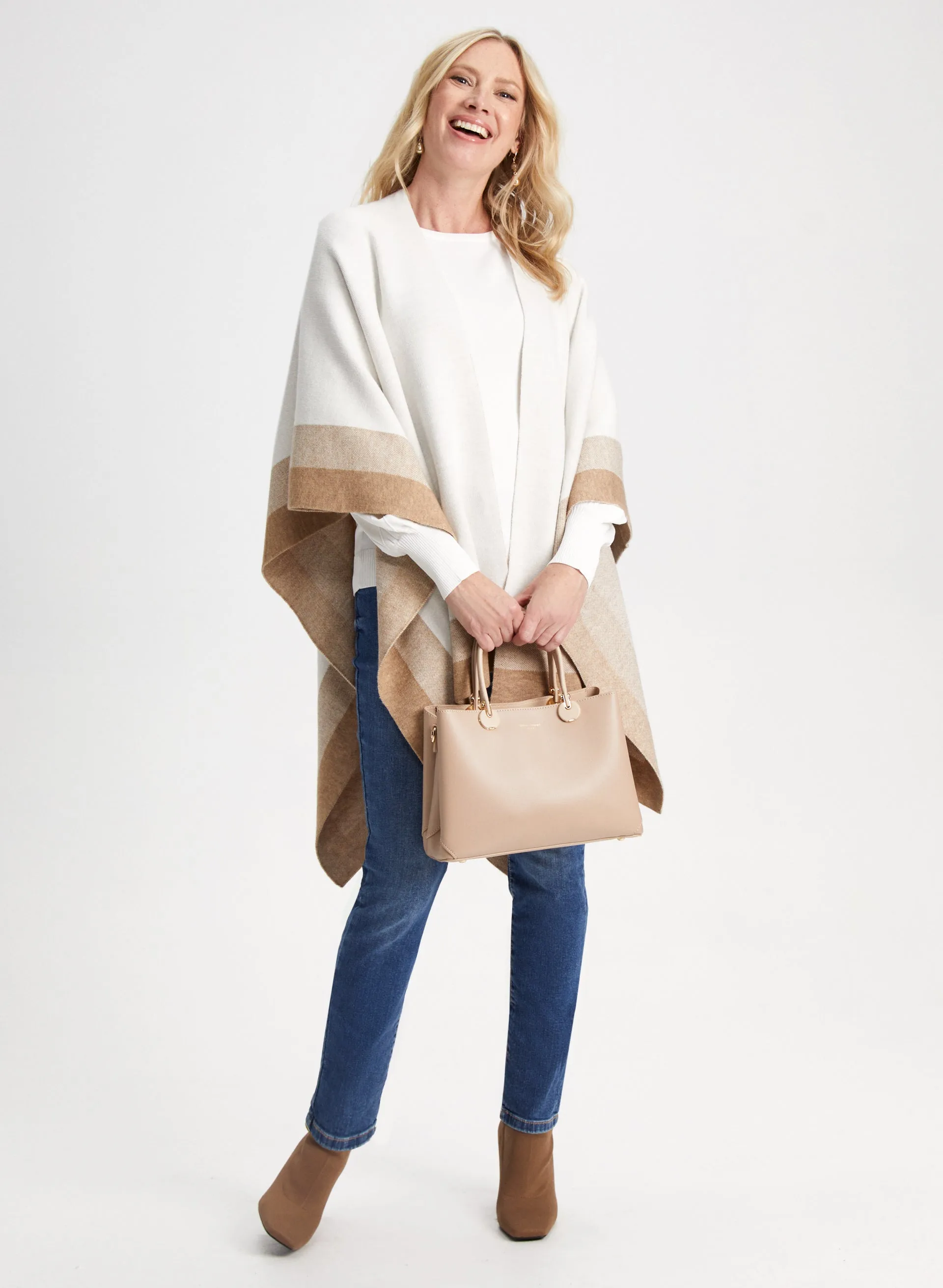 Three-Tone Ruana sold by Laura product image thumbnail 4