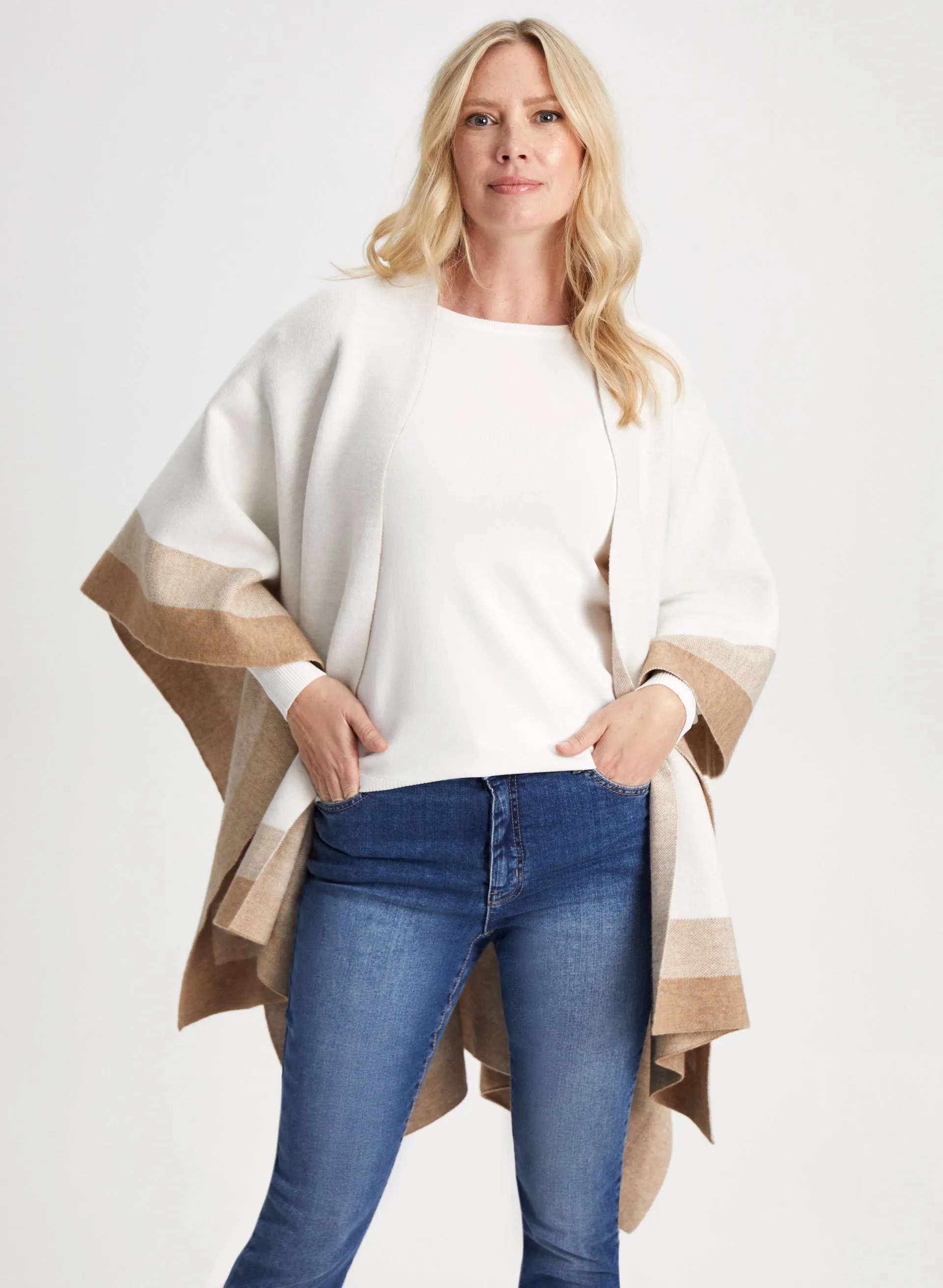 Three-Tone Ruana sold by Laura