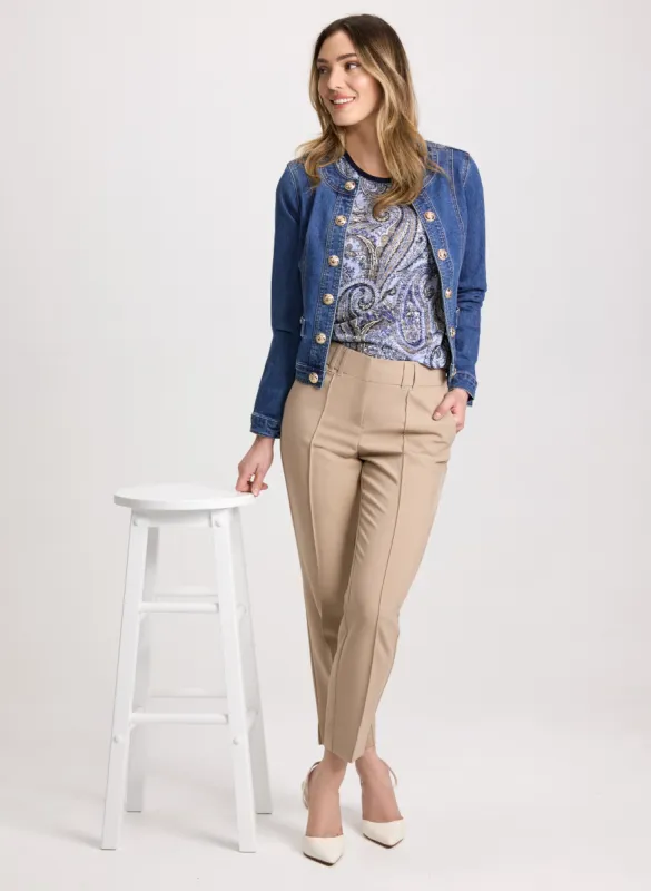 Denim Jacket & Slim Leg Pants sold by Laura