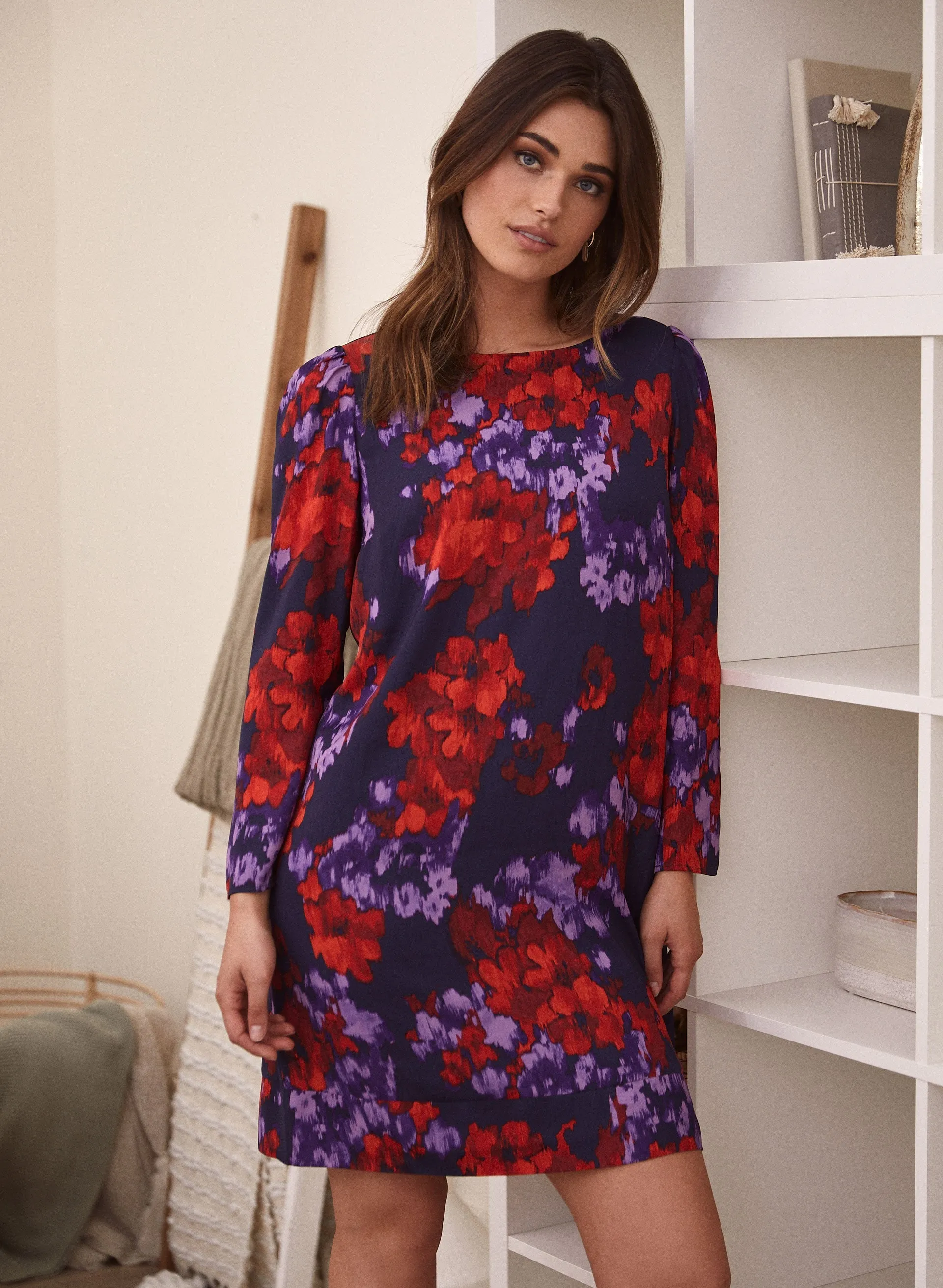 Floral Print Long Sleeve Dress sold by Laura product image thumbnail 4