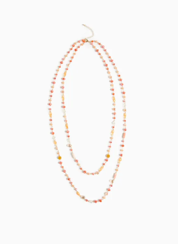 Layered Mixed Bead Necklace sold by Laura