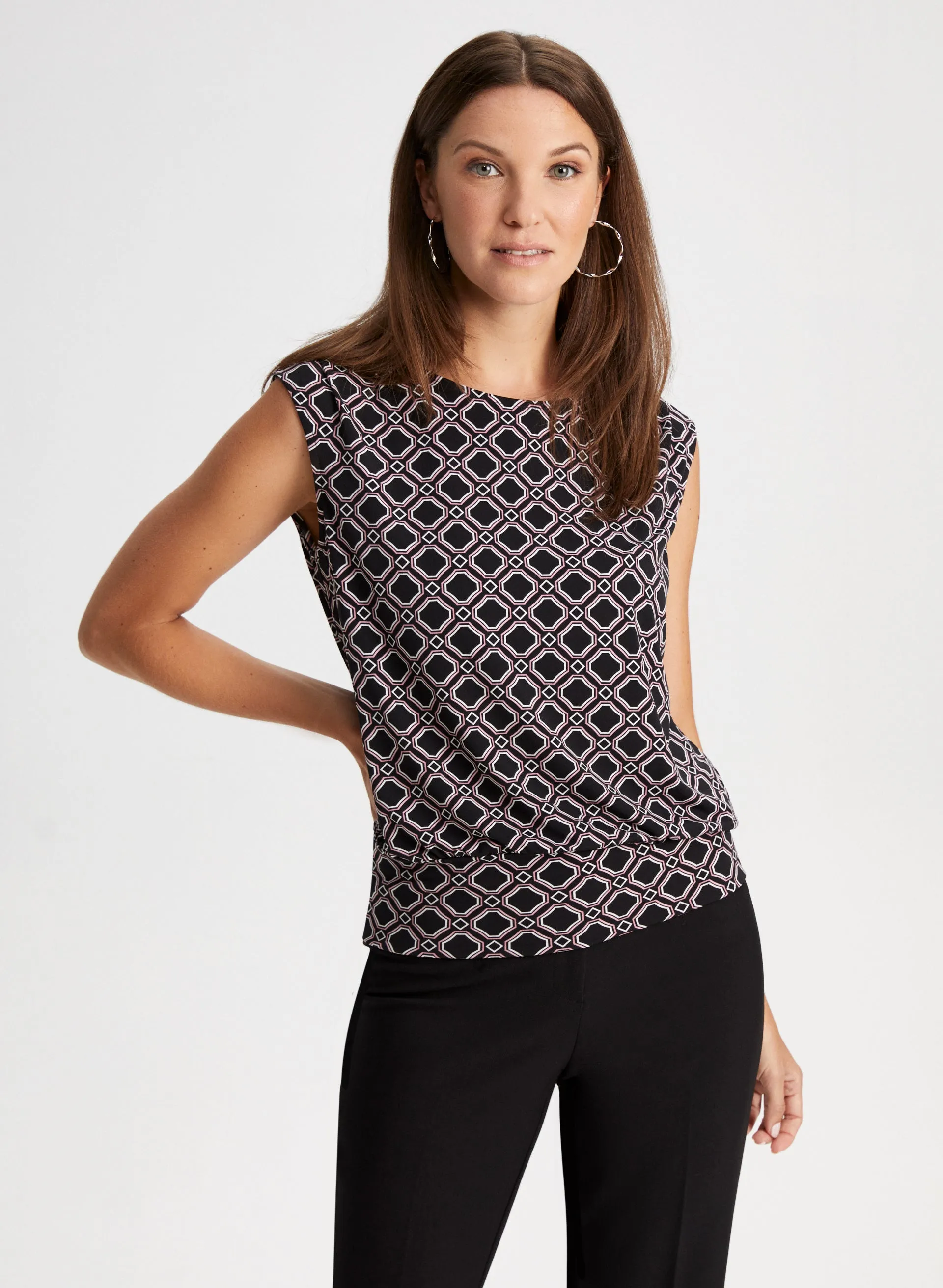 Geometric Print Top sold by Laura