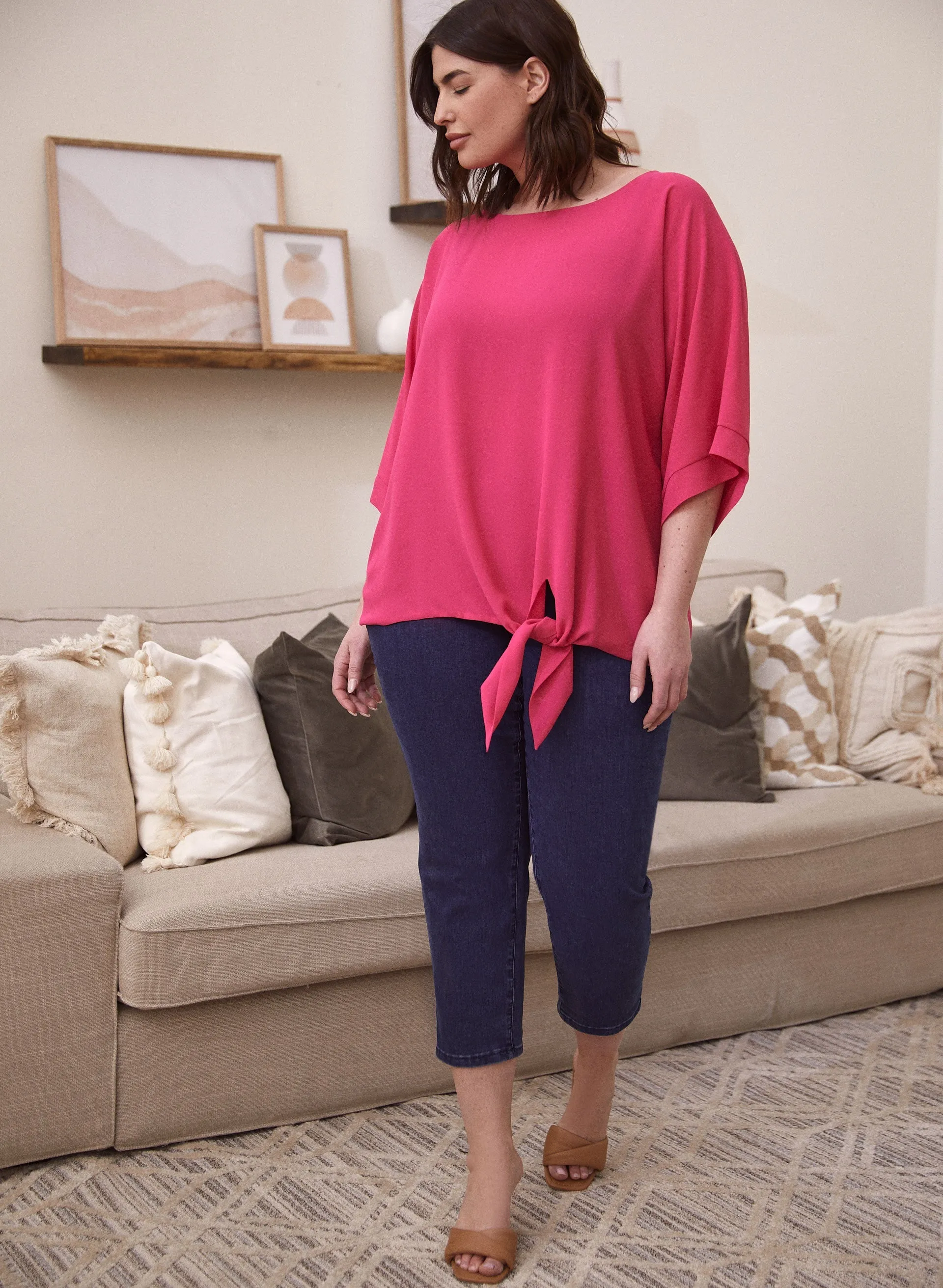 Side Tie Chiffon Blouse sold by Laura