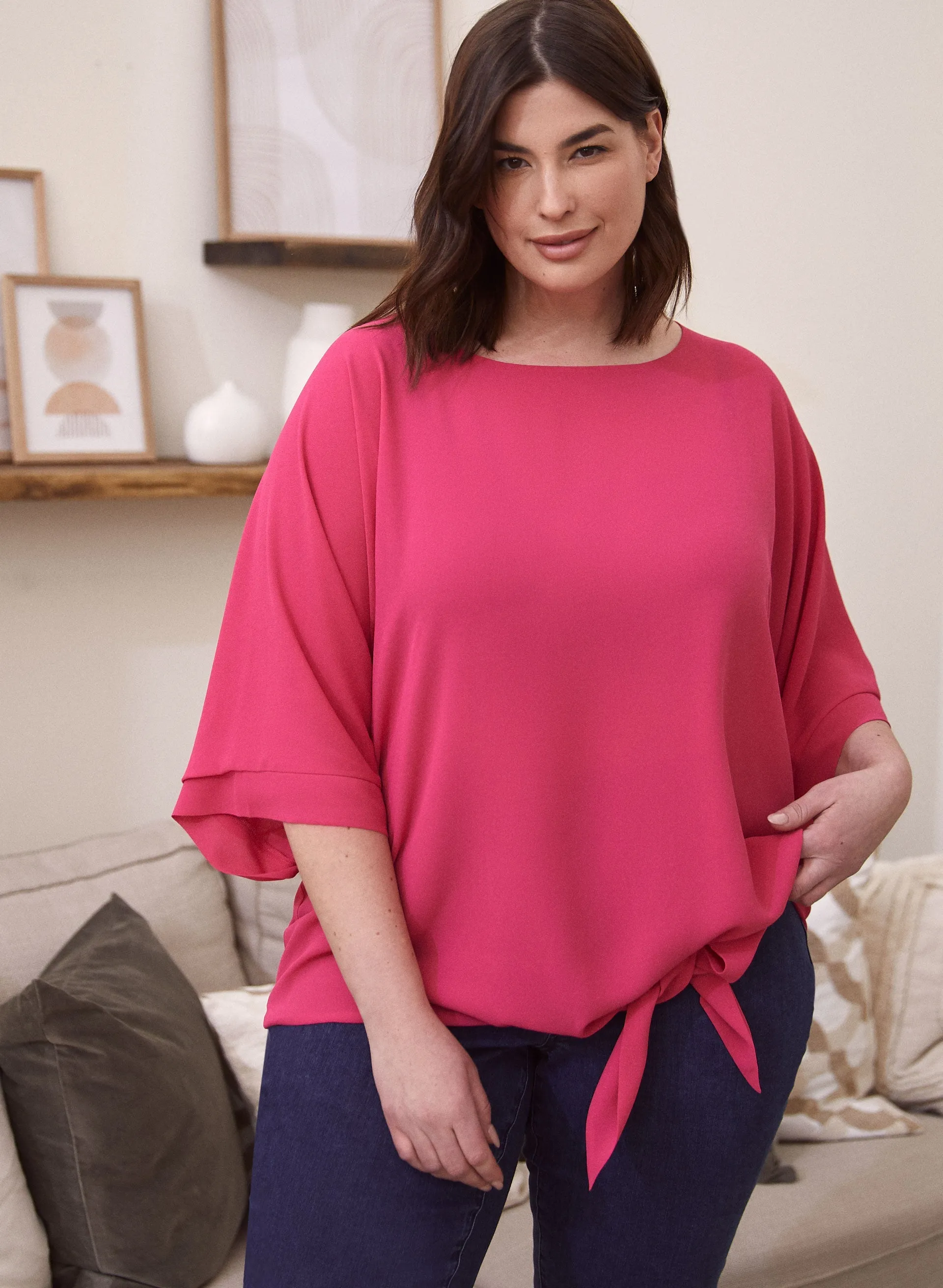 Side Tie Chiffon Blouse sold by Laura product image thumbnail 3