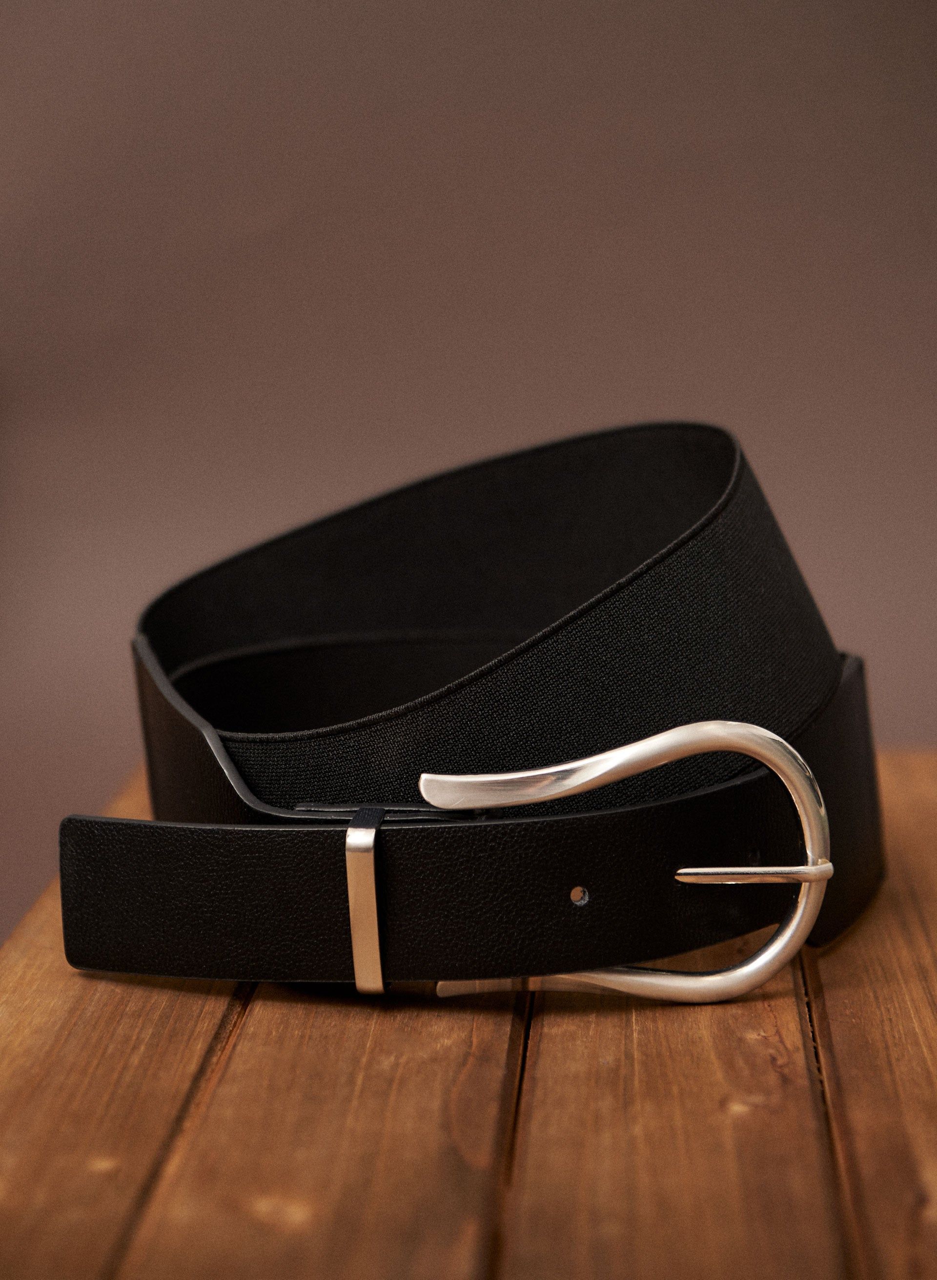 Horseshoe Buckle Elastic Belt sold by Laura
