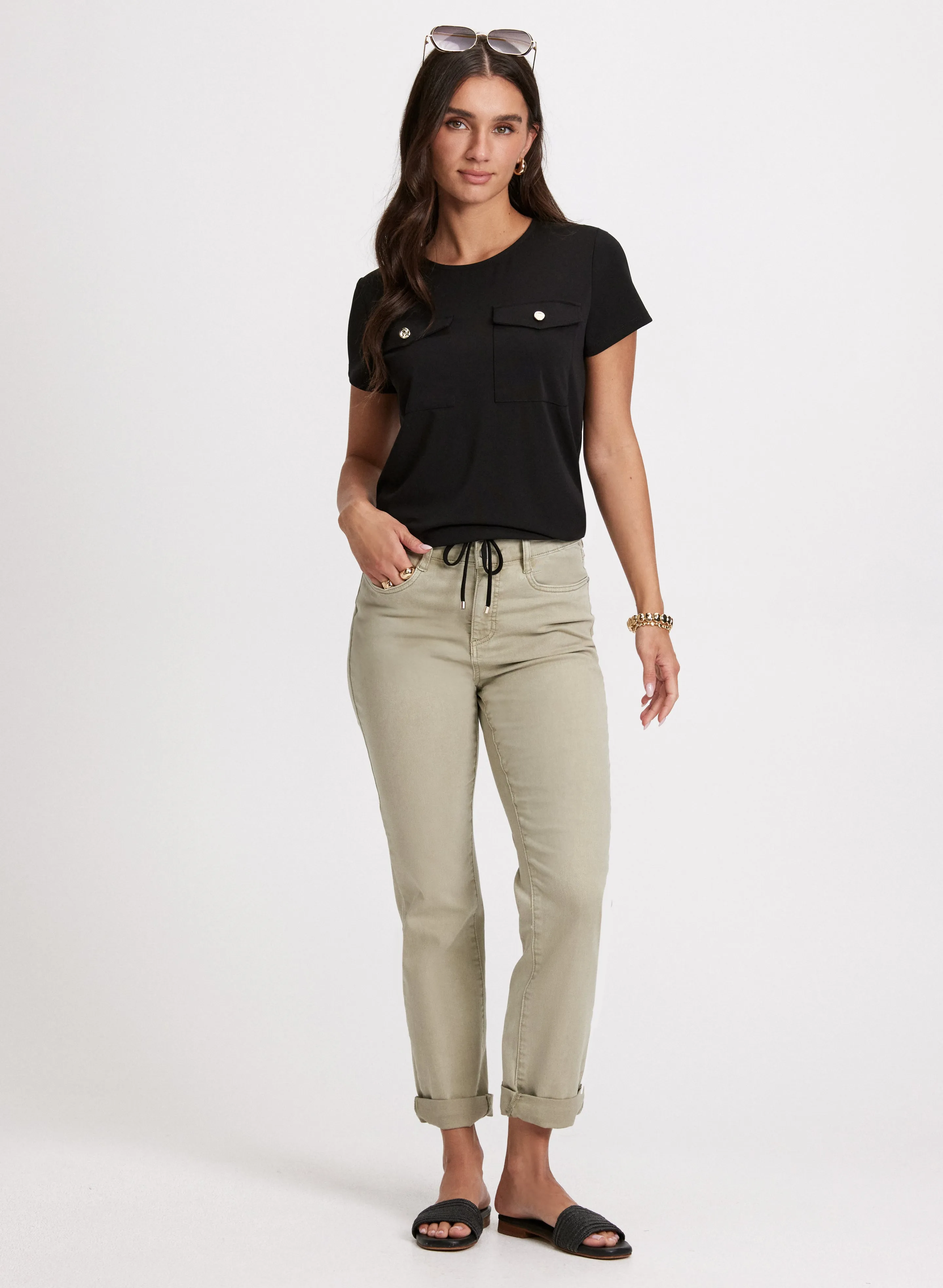 Rolled Cuff Slim Leg Jeans sold by Laura product image thumbnail 3