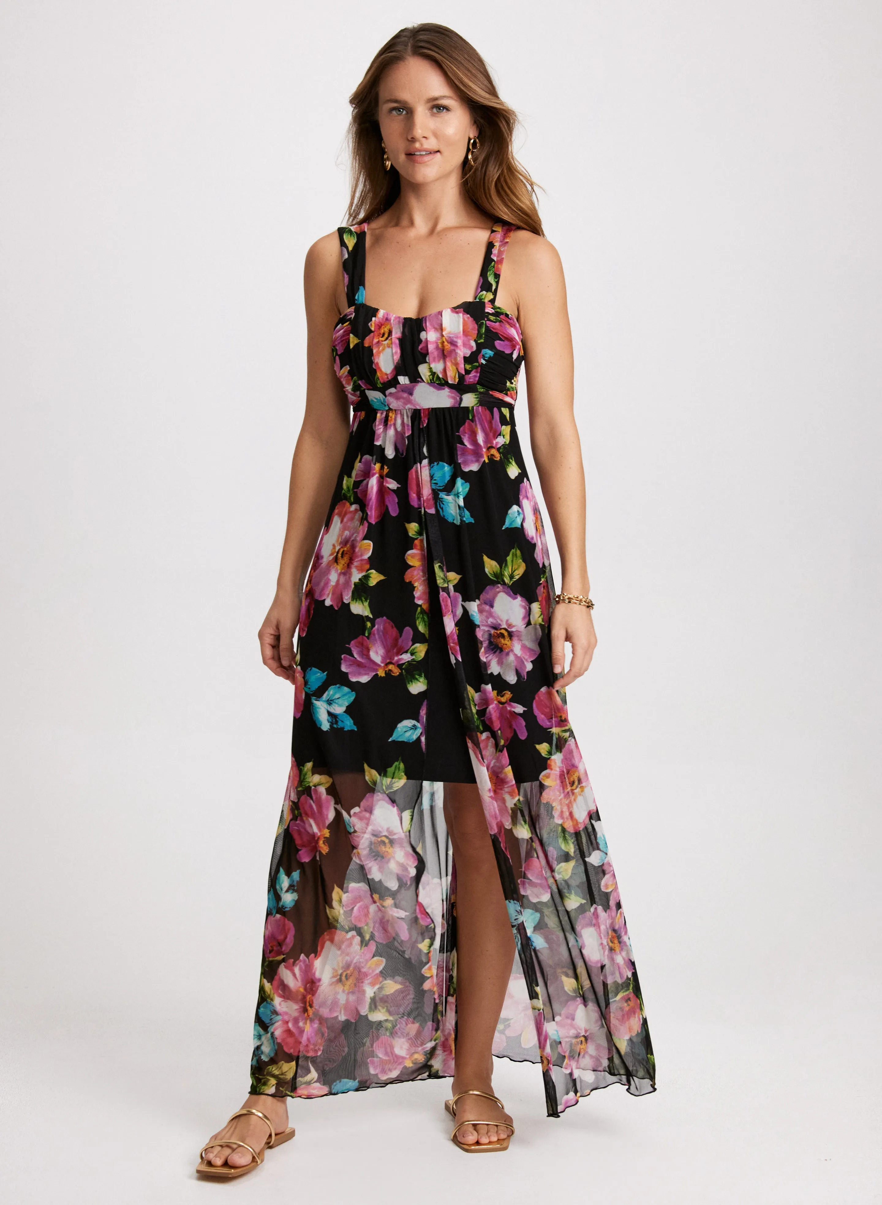 Chiffon Floral Maxi Dress sold by Laura