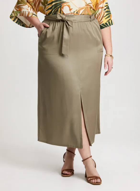Front Slit Midi Skirt sold by Laura