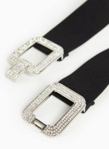 Crystal-Studded Buckle Belt sold by Laura