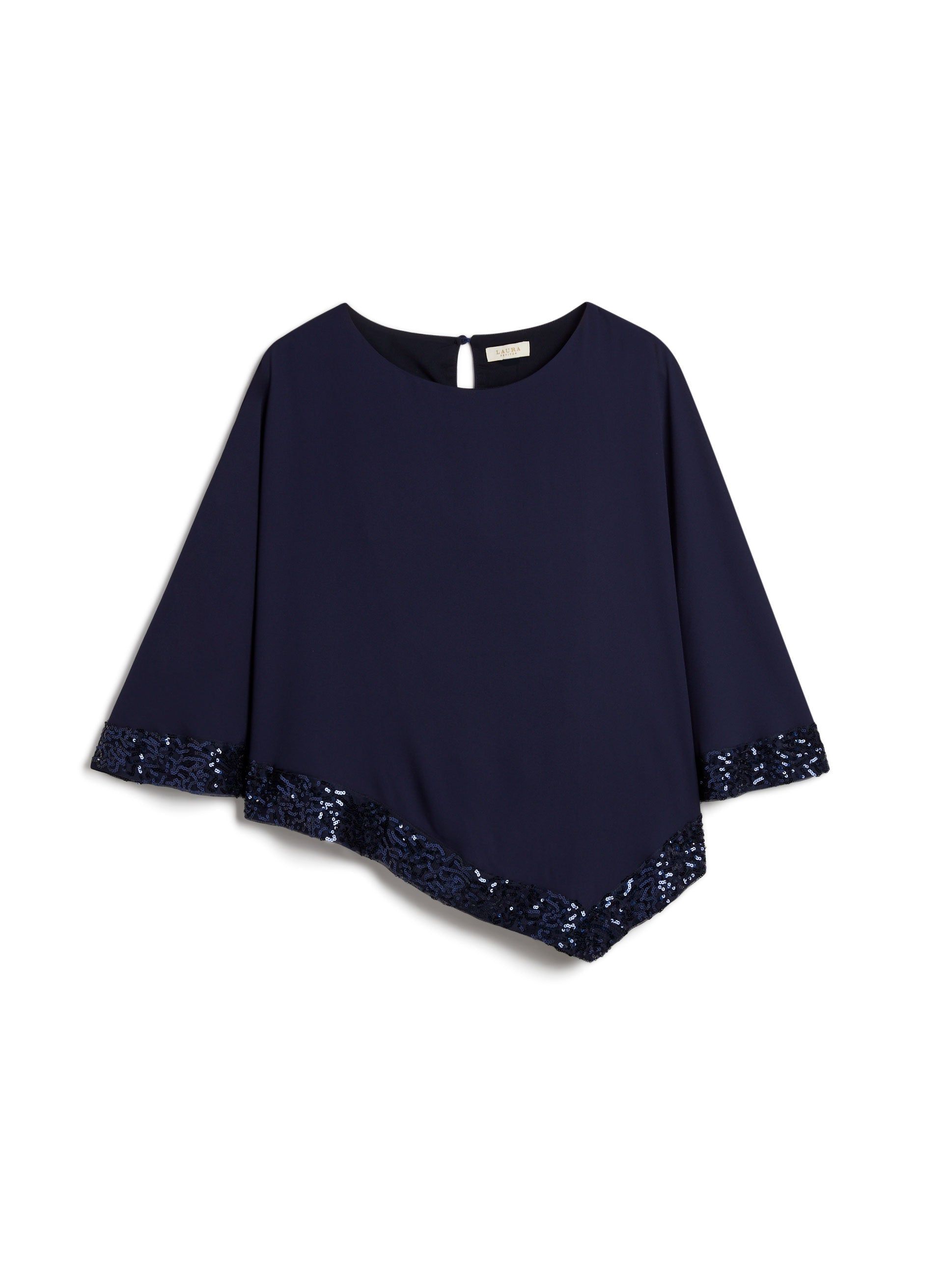 Sequin Trim Poncho sold by Laura product image thumbnail 5