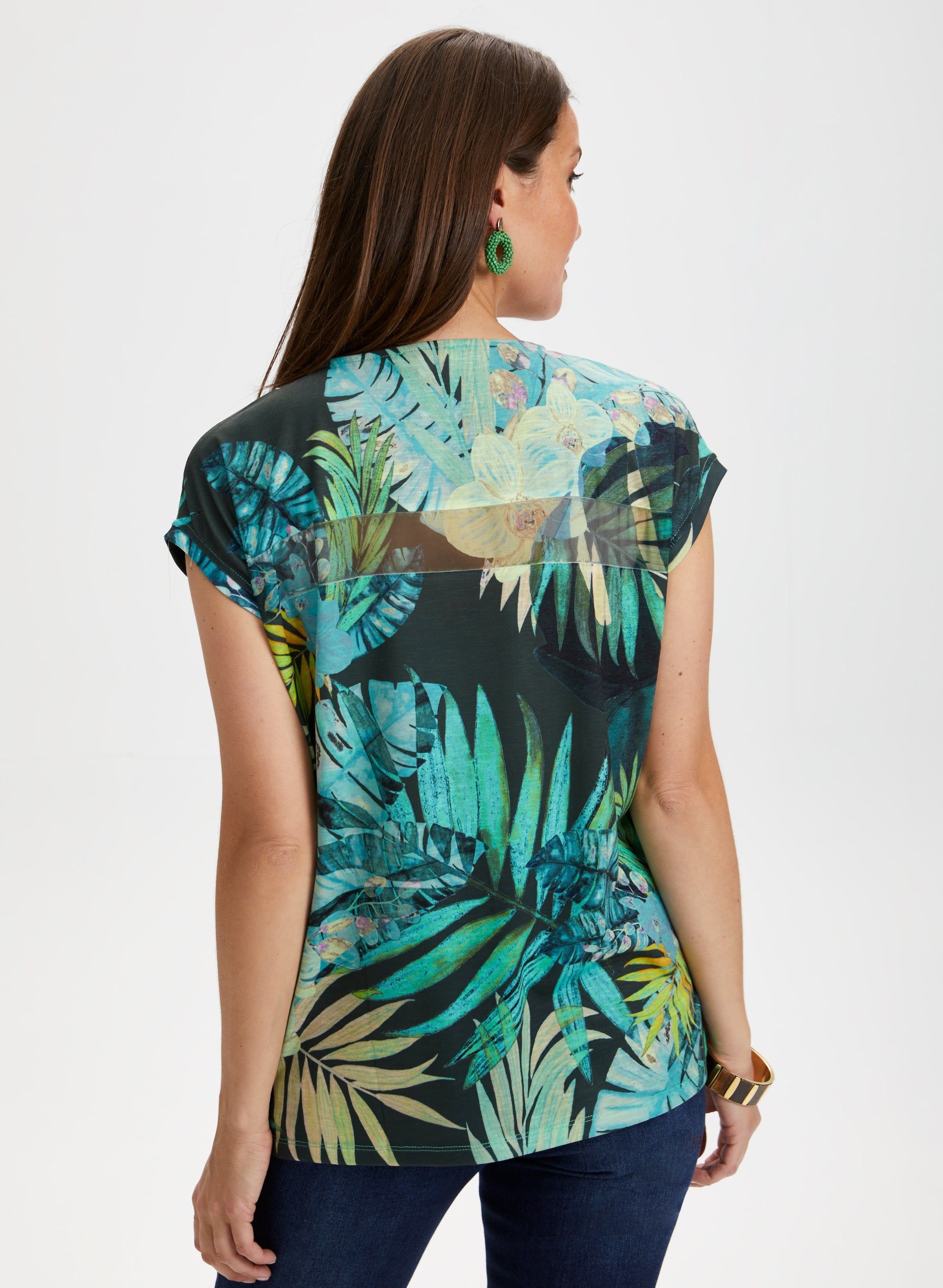Palm Leaf Print Tee sold by Laura product image thumbnail 4
