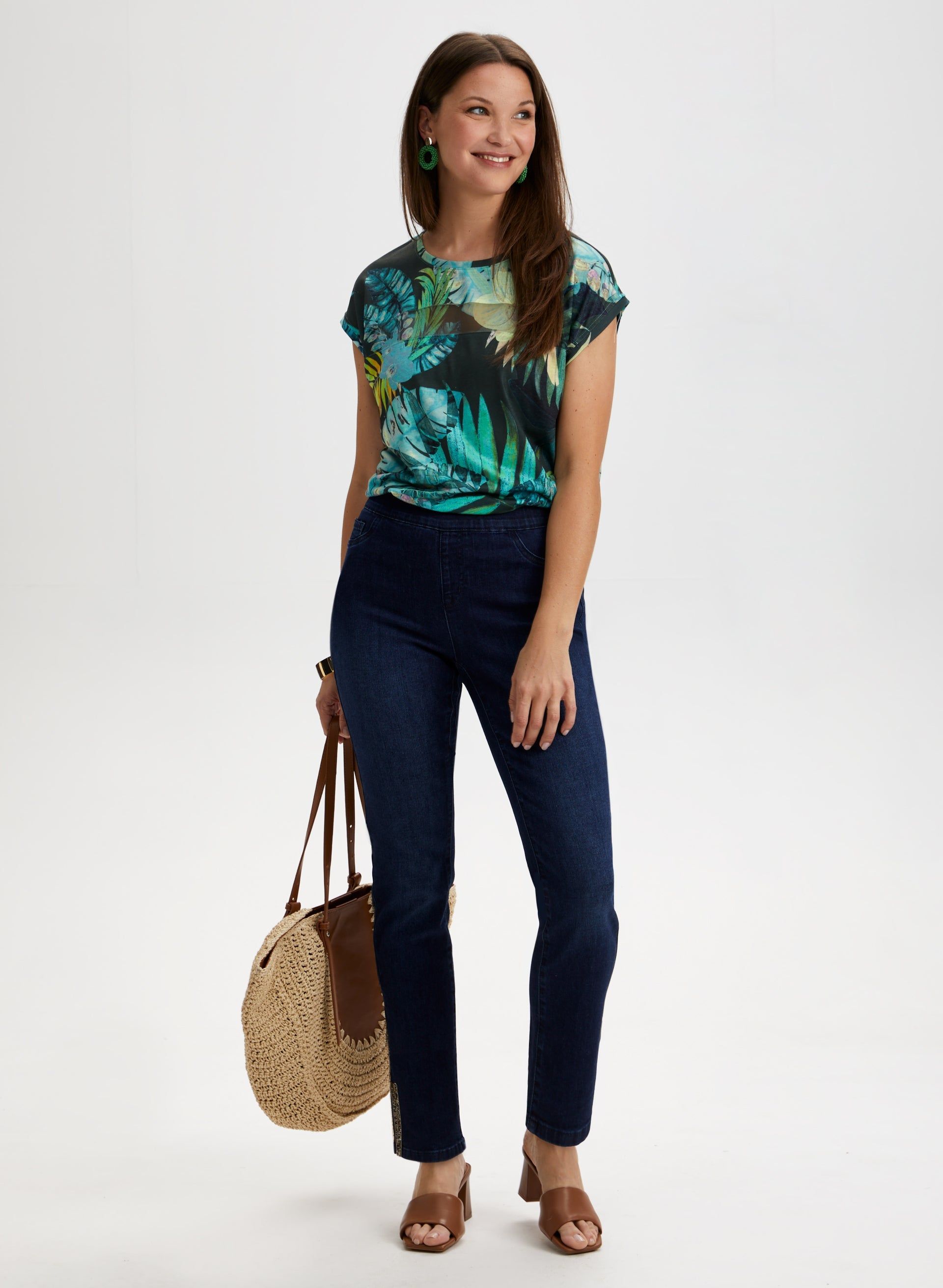 Palm Leaf Print Tee sold by Laura product image thumbnail 3