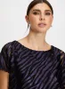 Double Layer Zebra Print Blouse sold by Laura