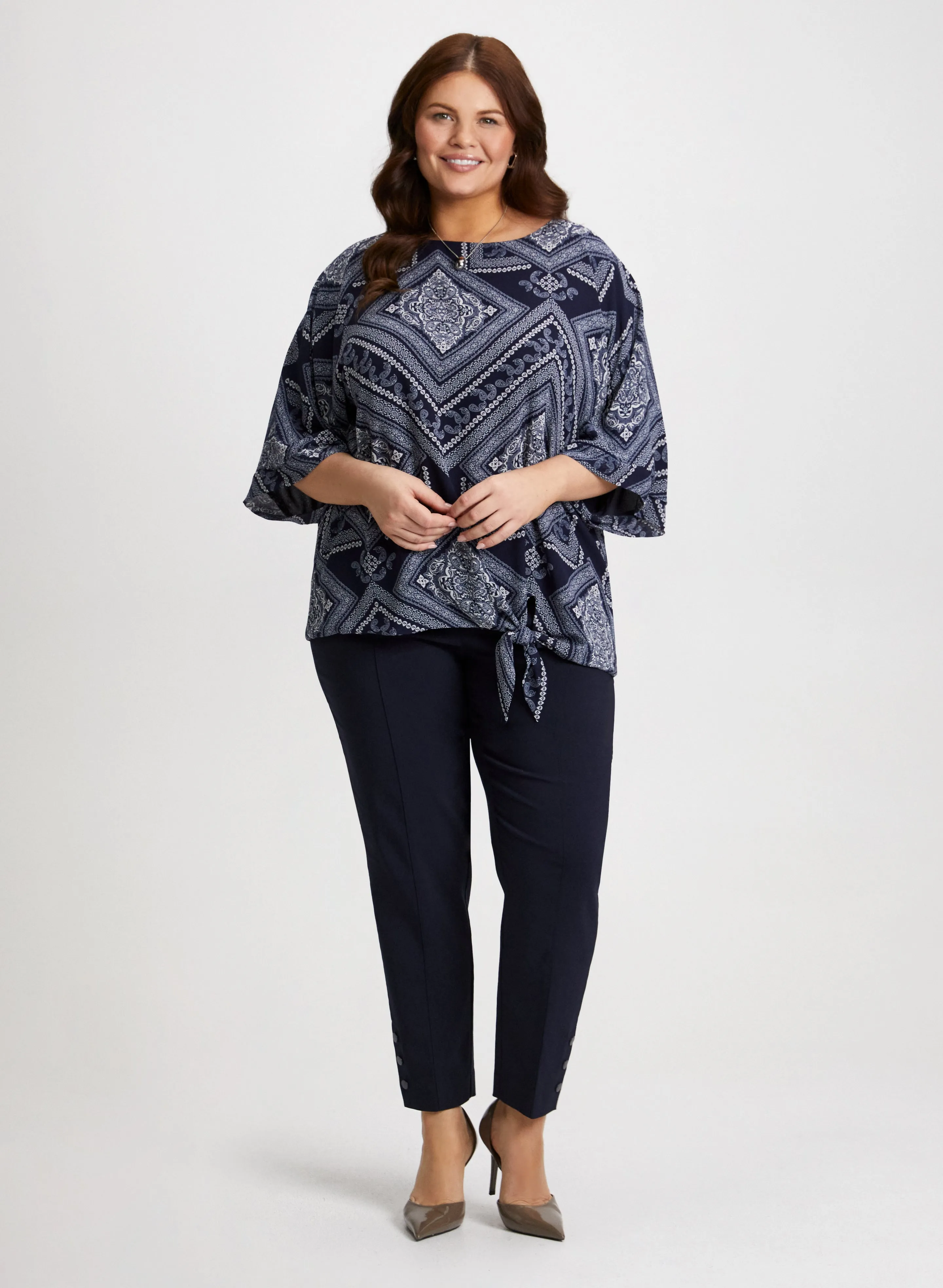 Pull-On Slim-Leg Pants sold by Laura product image thumbnail 3