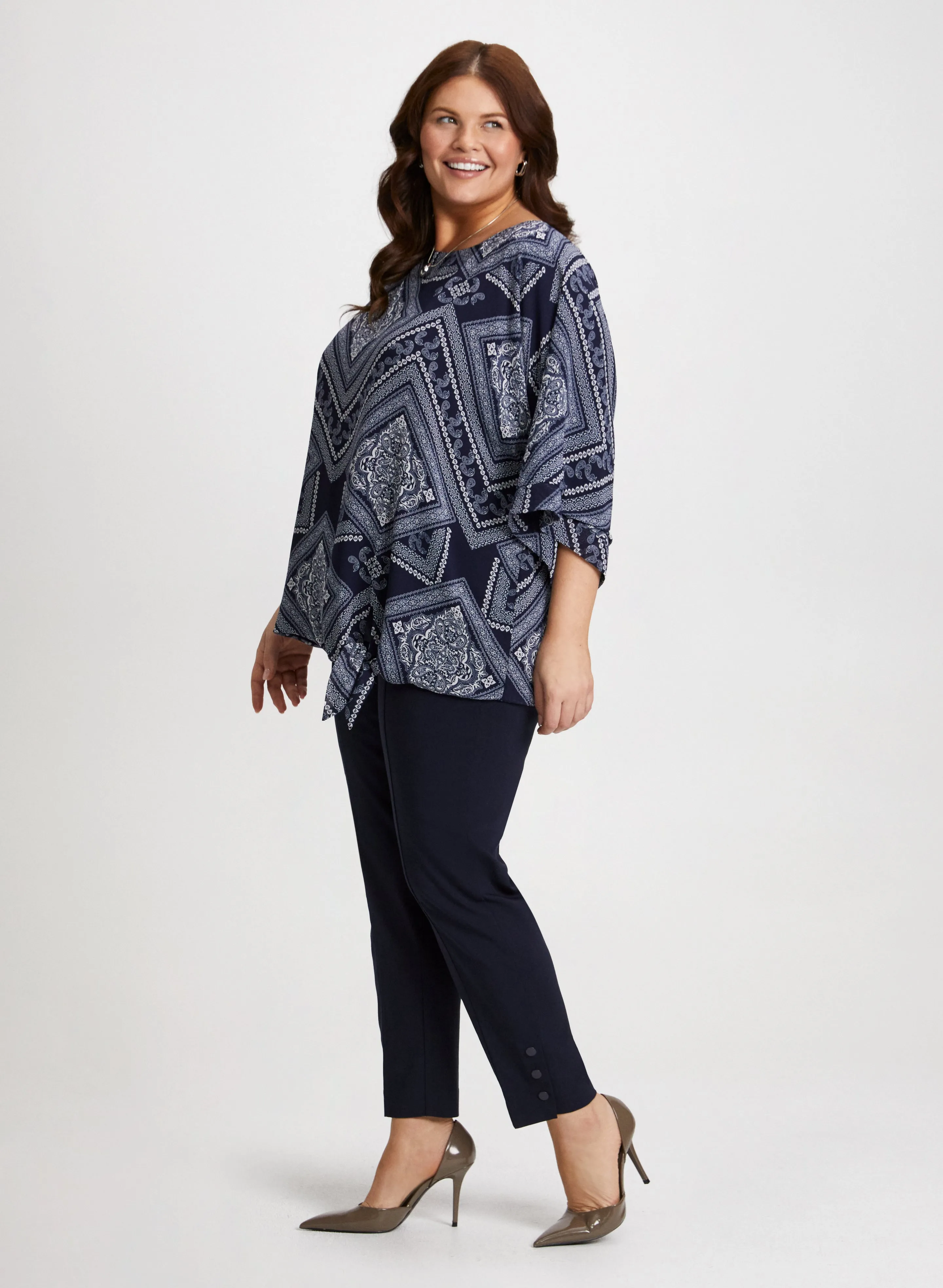 Pull-On Slim-Leg Pants sold by Laura product image thumbnail 4