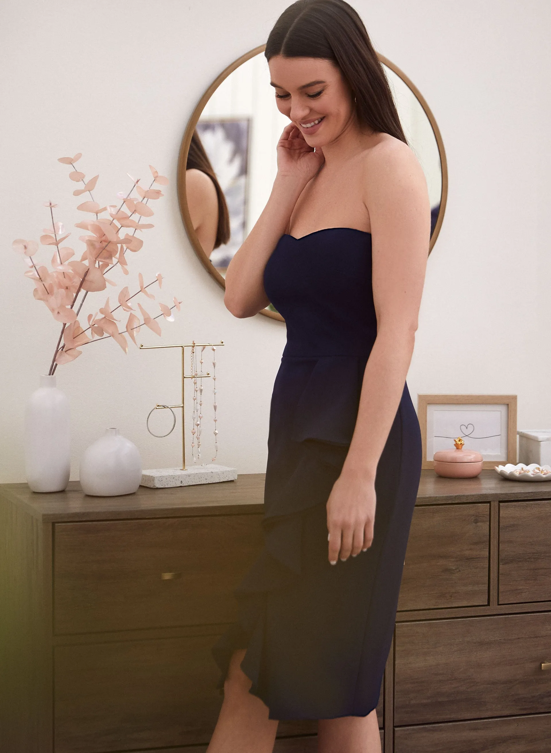 Strapless Ruffle Detail Dress sold by Laura product image thumbnail 4