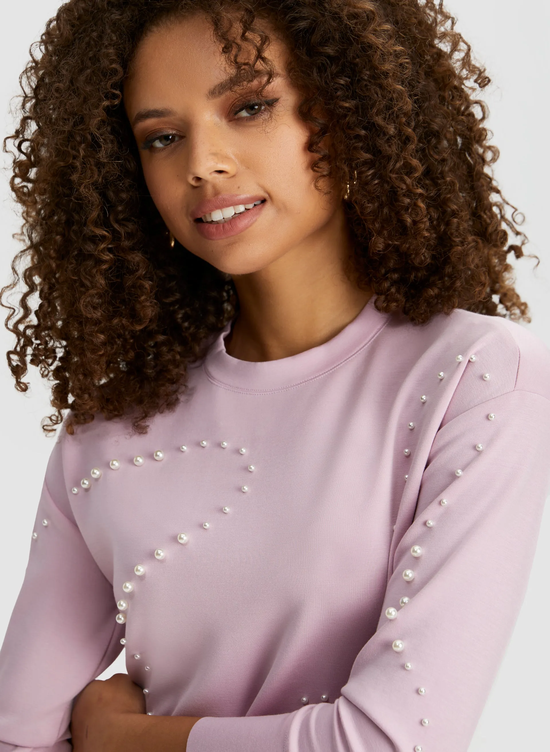 Pearl Detail Sweatshirt sold by Laura product image thumbnail 2