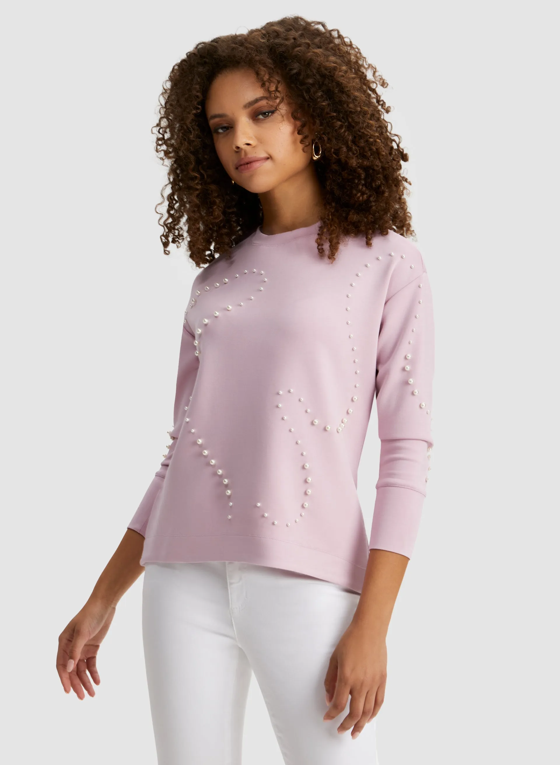 Pearl Detail Sweatshirt sold by Laura product image thumbnail 5