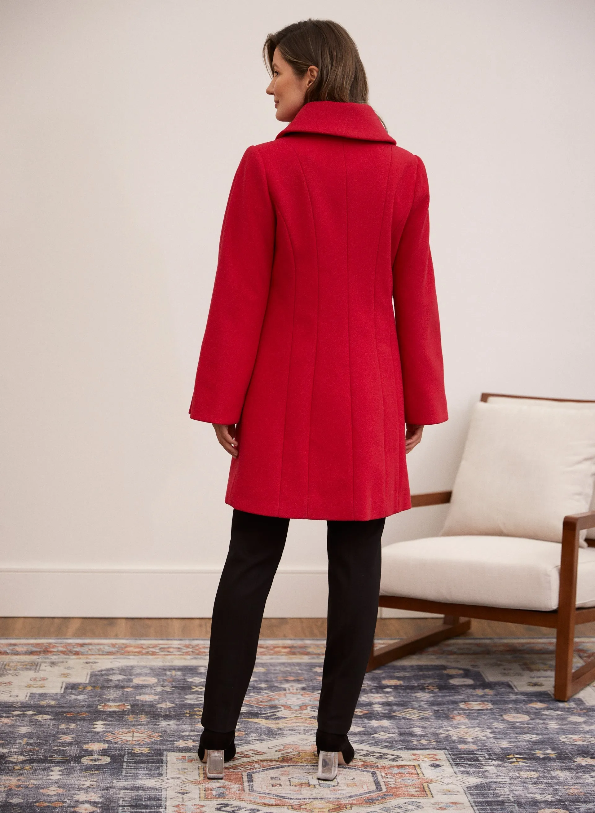 Stretch Wool Blend Coat sold by Laura product image thumbnail 3