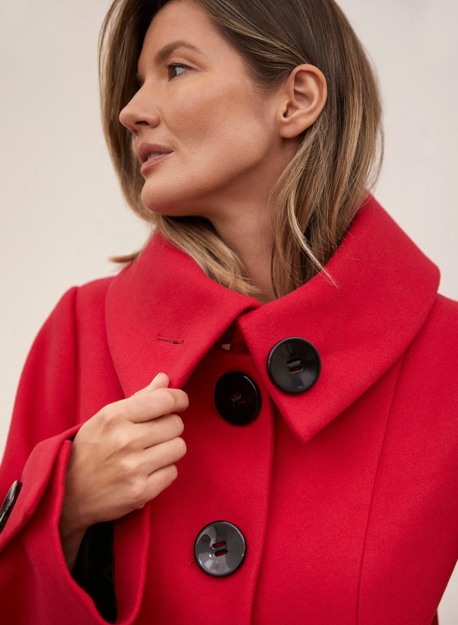 Stretch Wool Blend Coat sold by Laura product image thumbnail 4