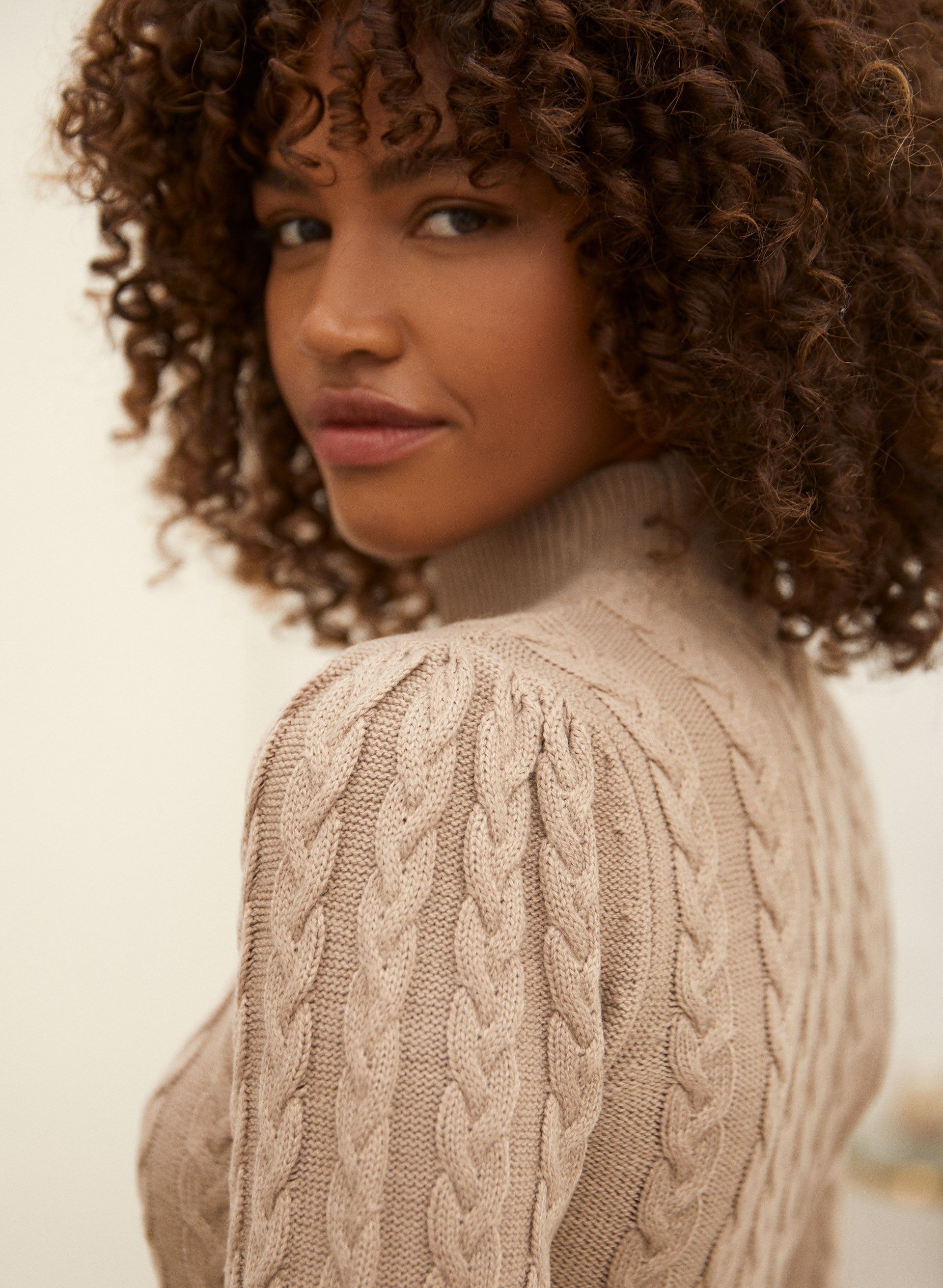 Cable Knit Sweater Dress sold by Laura product image thumbnail 3