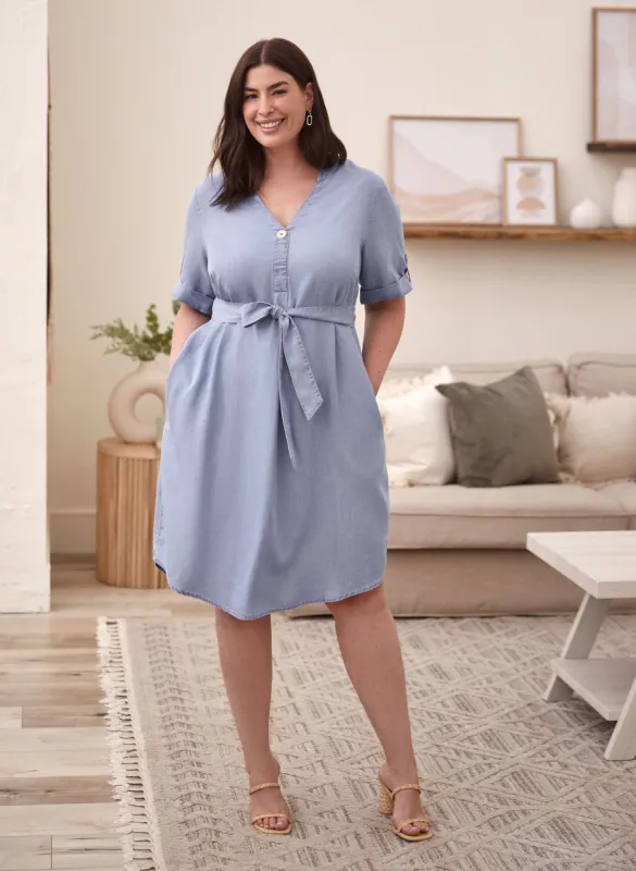 Short Sleeve Tencel Dress sold by Laura