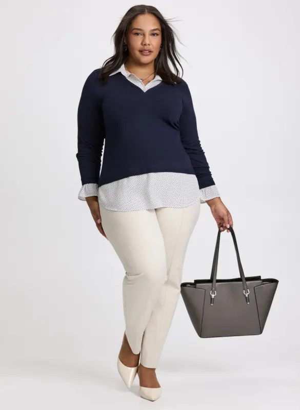 Fooler Sweater & Slim Leg Pants sold by Laura