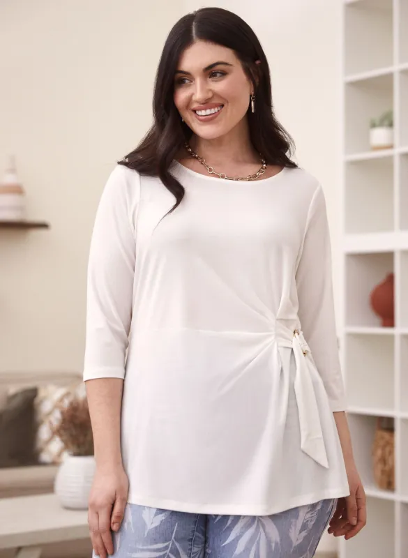 Gathered Tie Detail Top sold by Laura