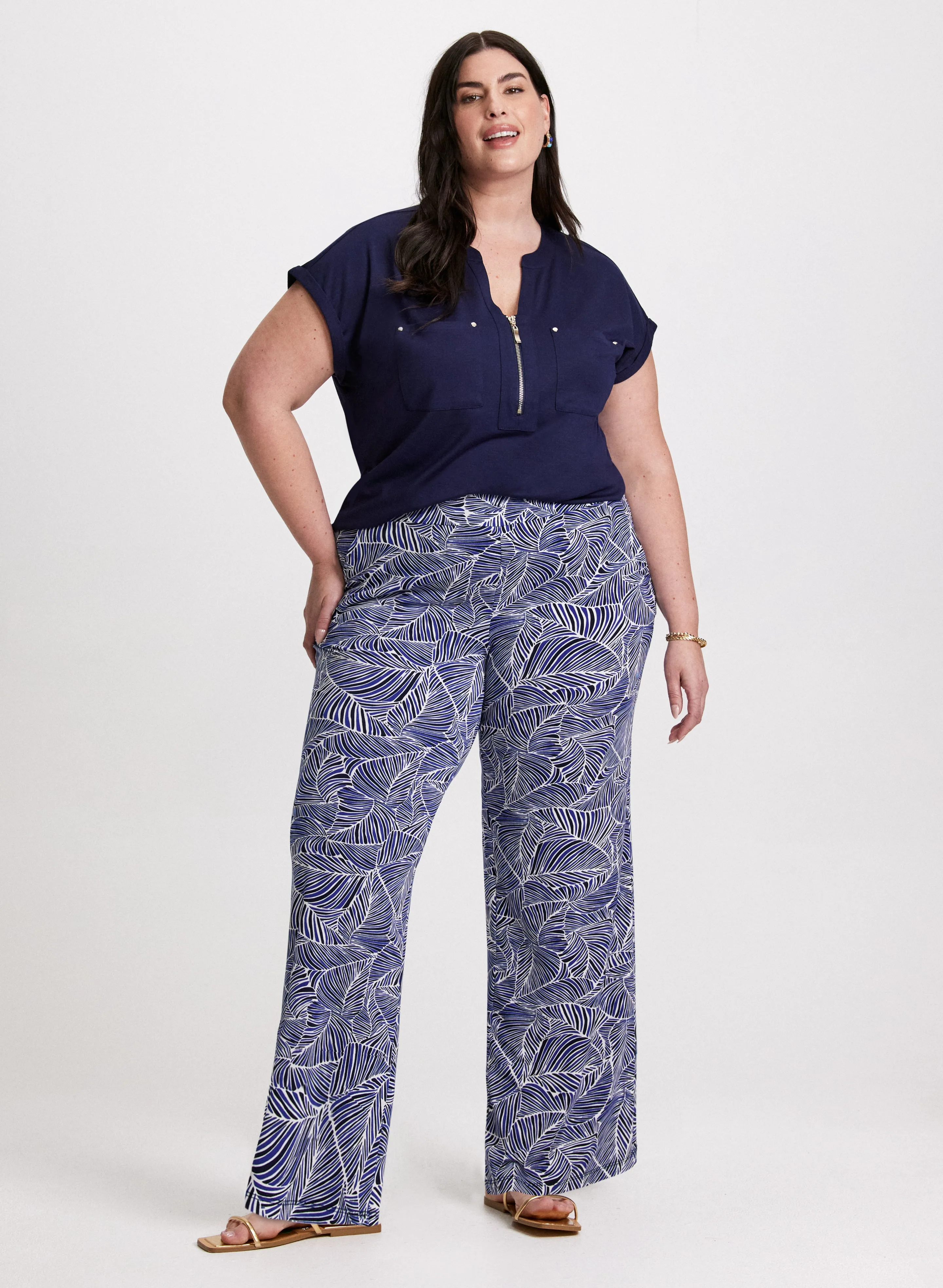 Zipper Neckline T-Shirt sold by Laura product image thumbnail 3