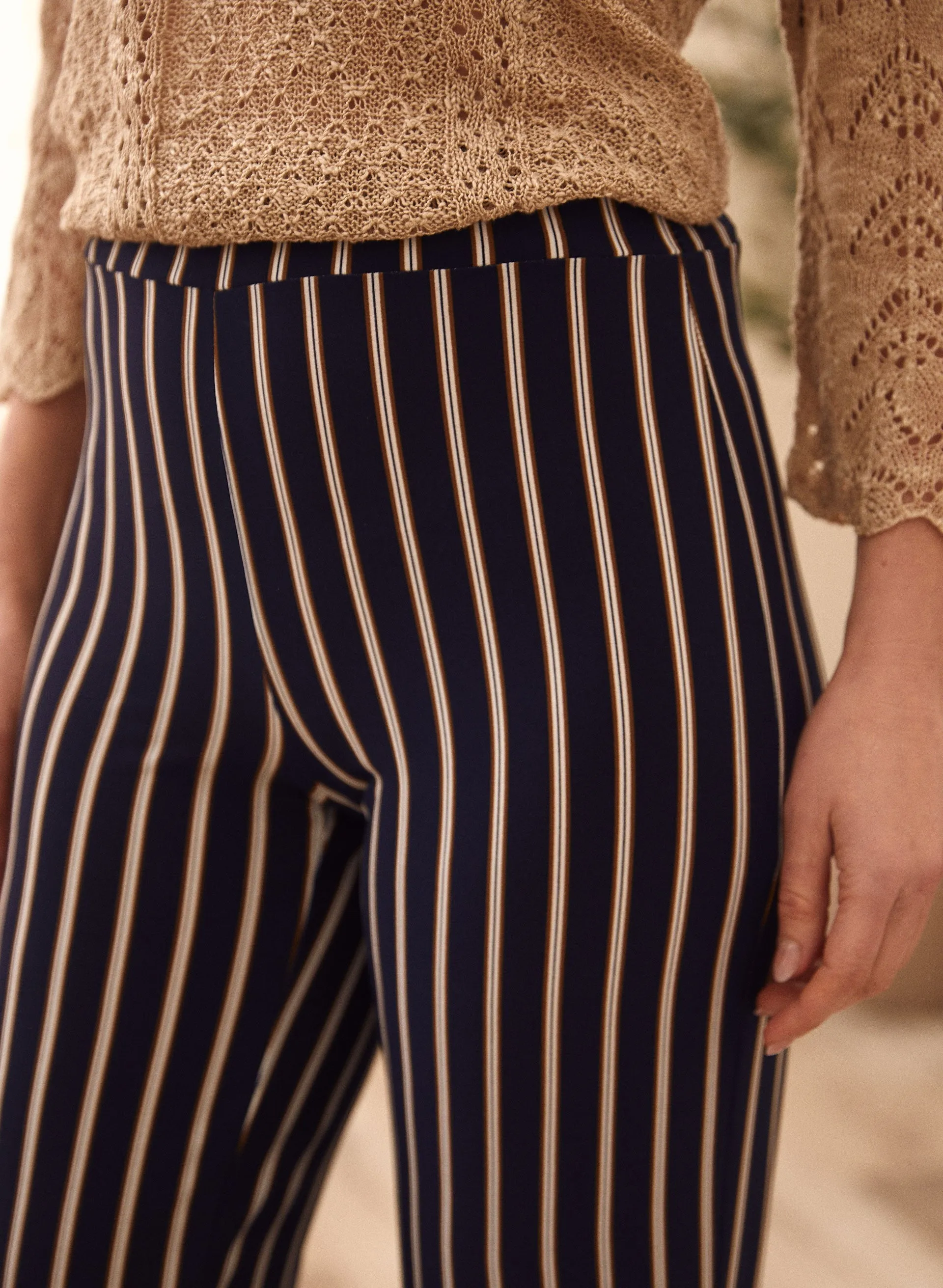 Stripe Print Wide Leg Pants sold by Laura product image thumbnail 3