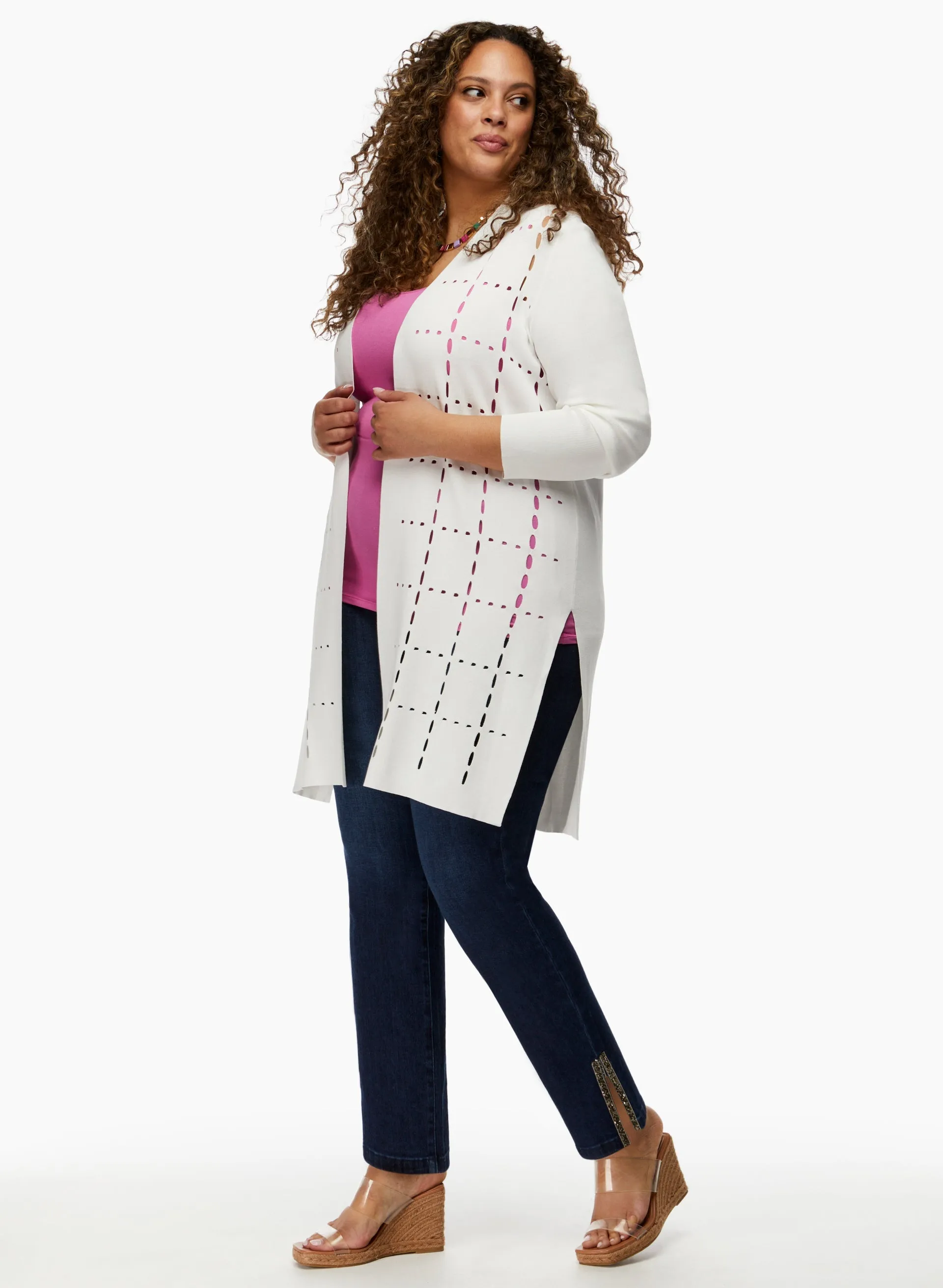 Joseph Ribkoff - Cutout Detail Cardigan sold by Laura product image thumbnail 2