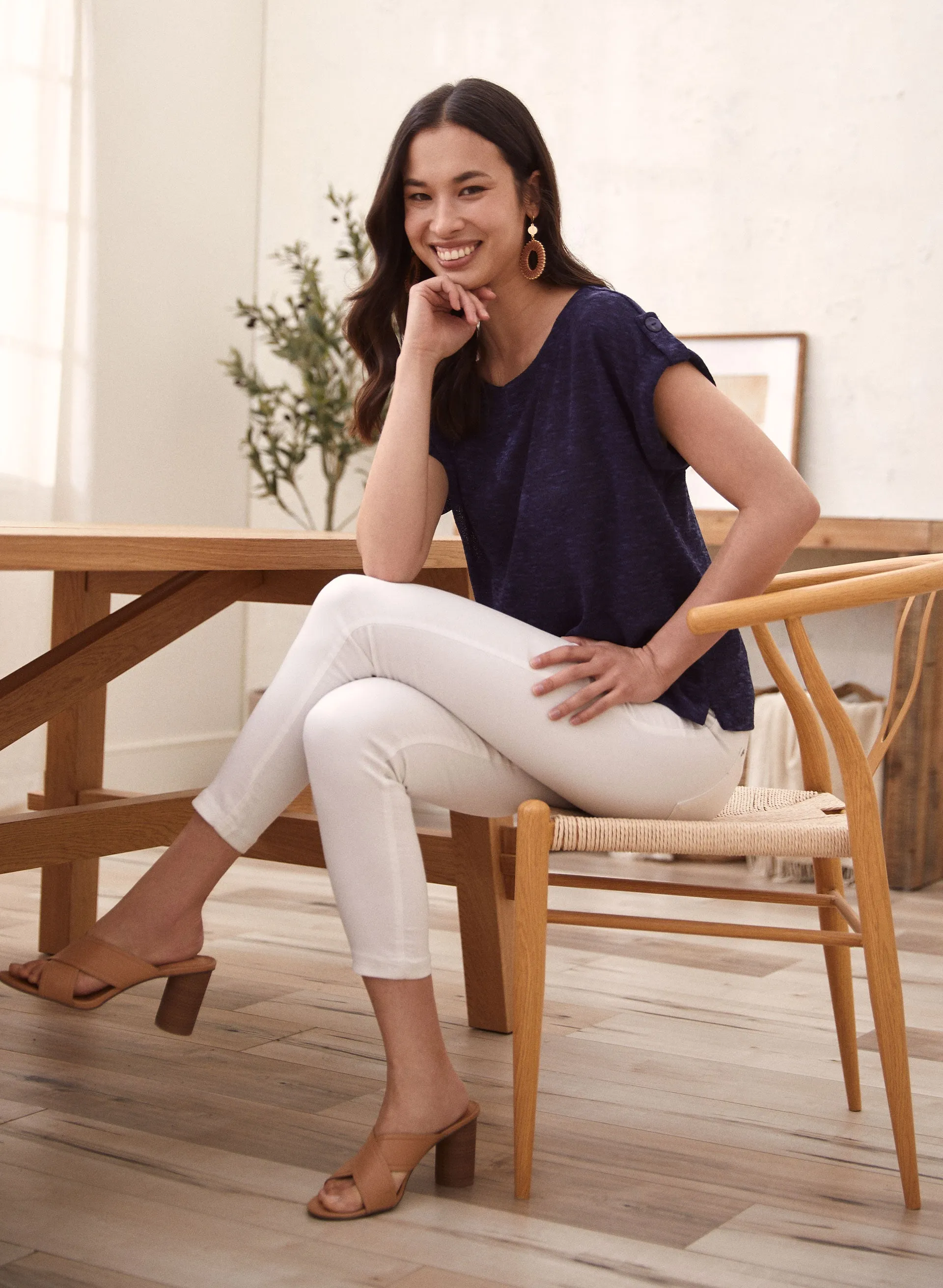 Tab Detail Short Sleeve Tee sold by Laura product image thumbnail 3