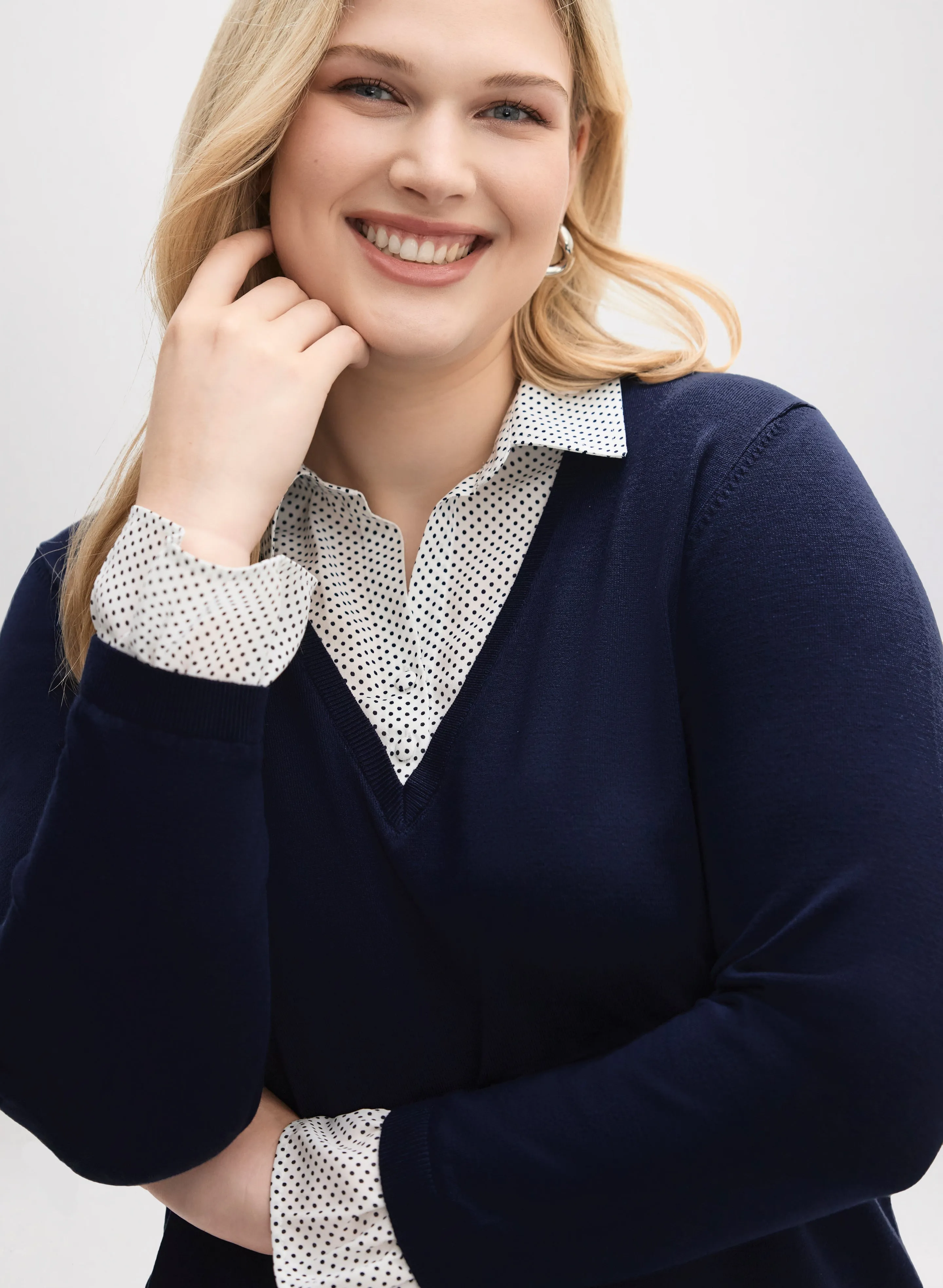 Dot Motif Fooler Sweater sold by Laura product image thumbnail 2