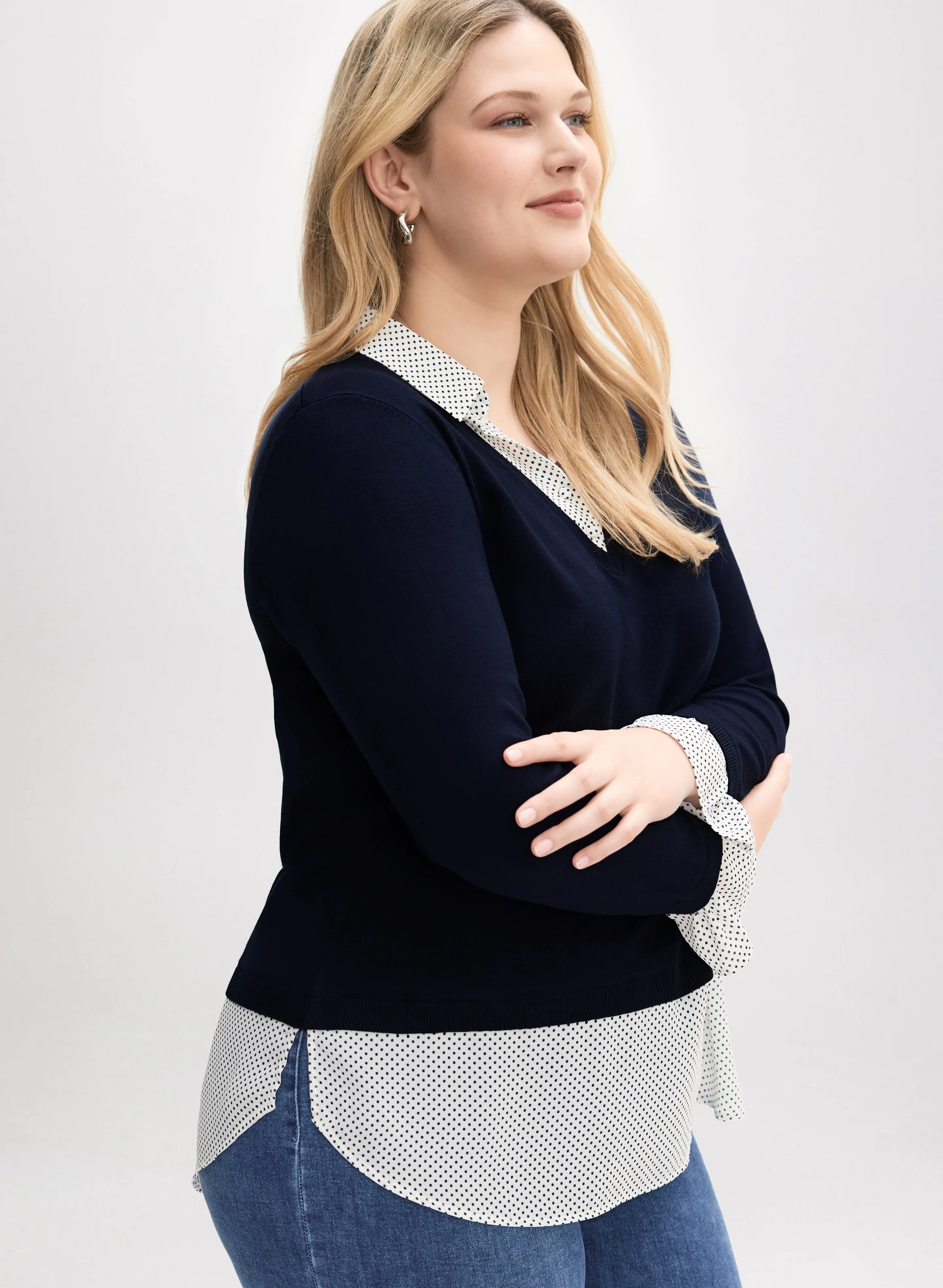 Dot Motif Fooler Sweater sold by Laura product image thumbnail 5