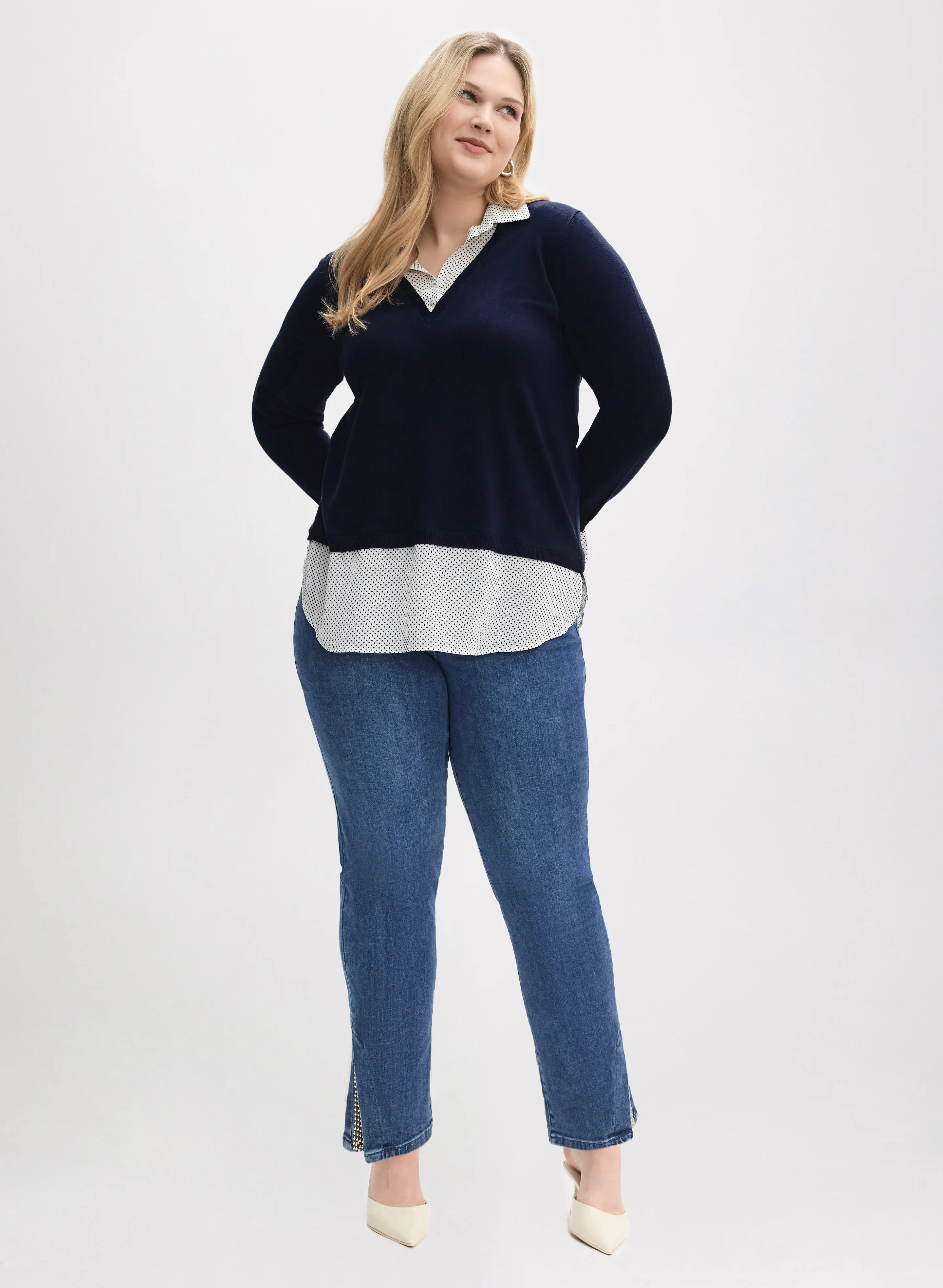 Dot Motif Fooler Sweater sold by Laura product image thumbnail 3