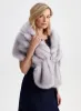 Rhinestone Clip Faux Fur Stole sold by Laura