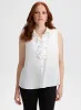 Ruffle Detail Sleeveless Blouse sold by Laura