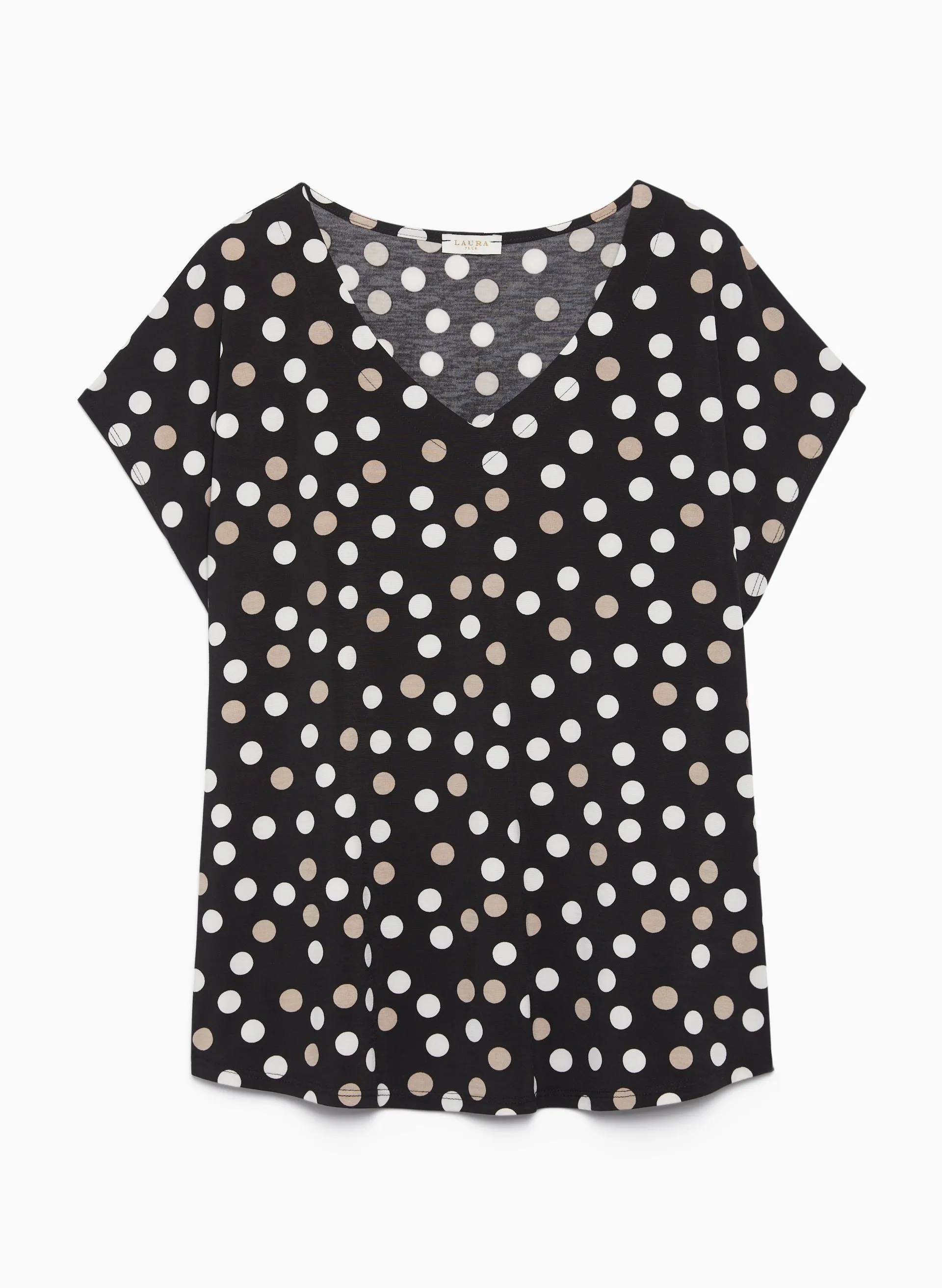Dot Print V-Neck Top sold by Laura product image thumbnail 5