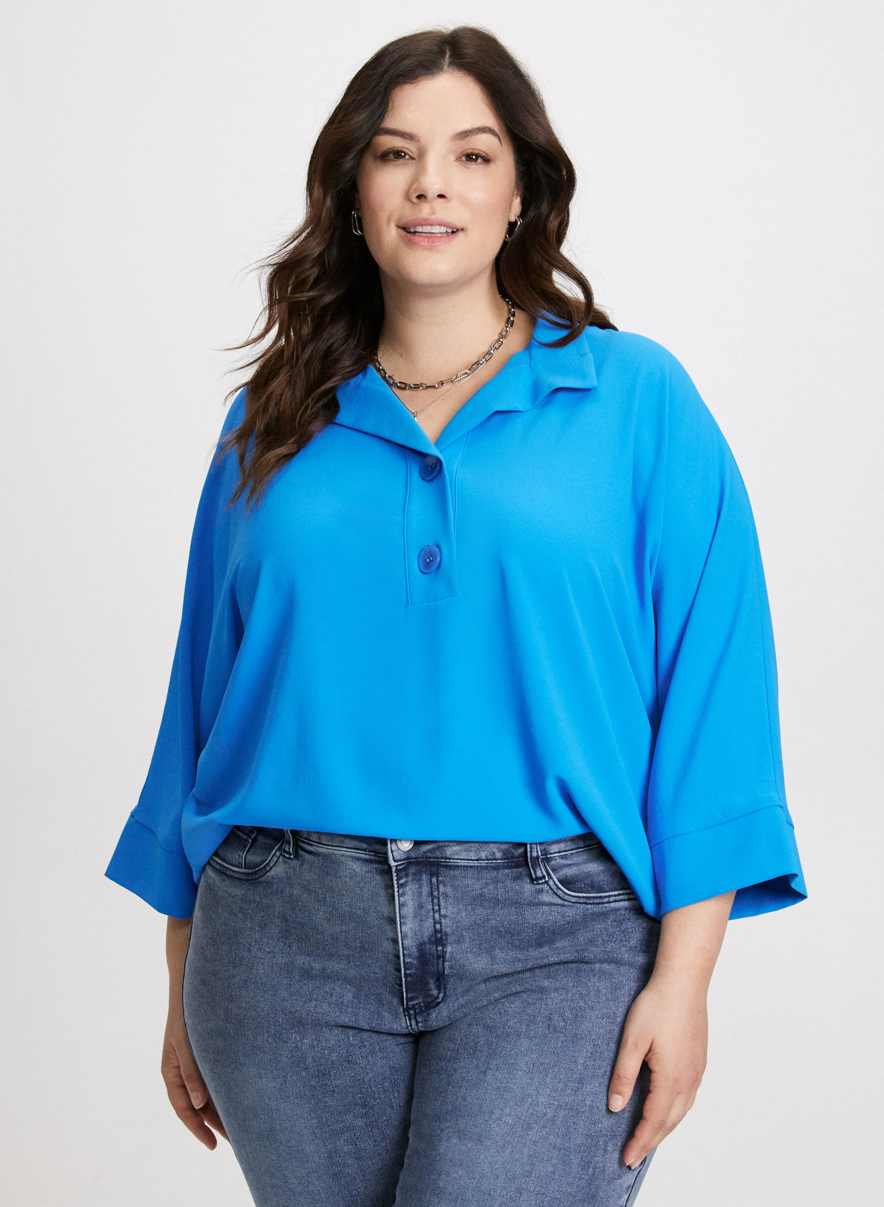 Joseph Ribkoff - Flowing Collar Blouse sold by Laura