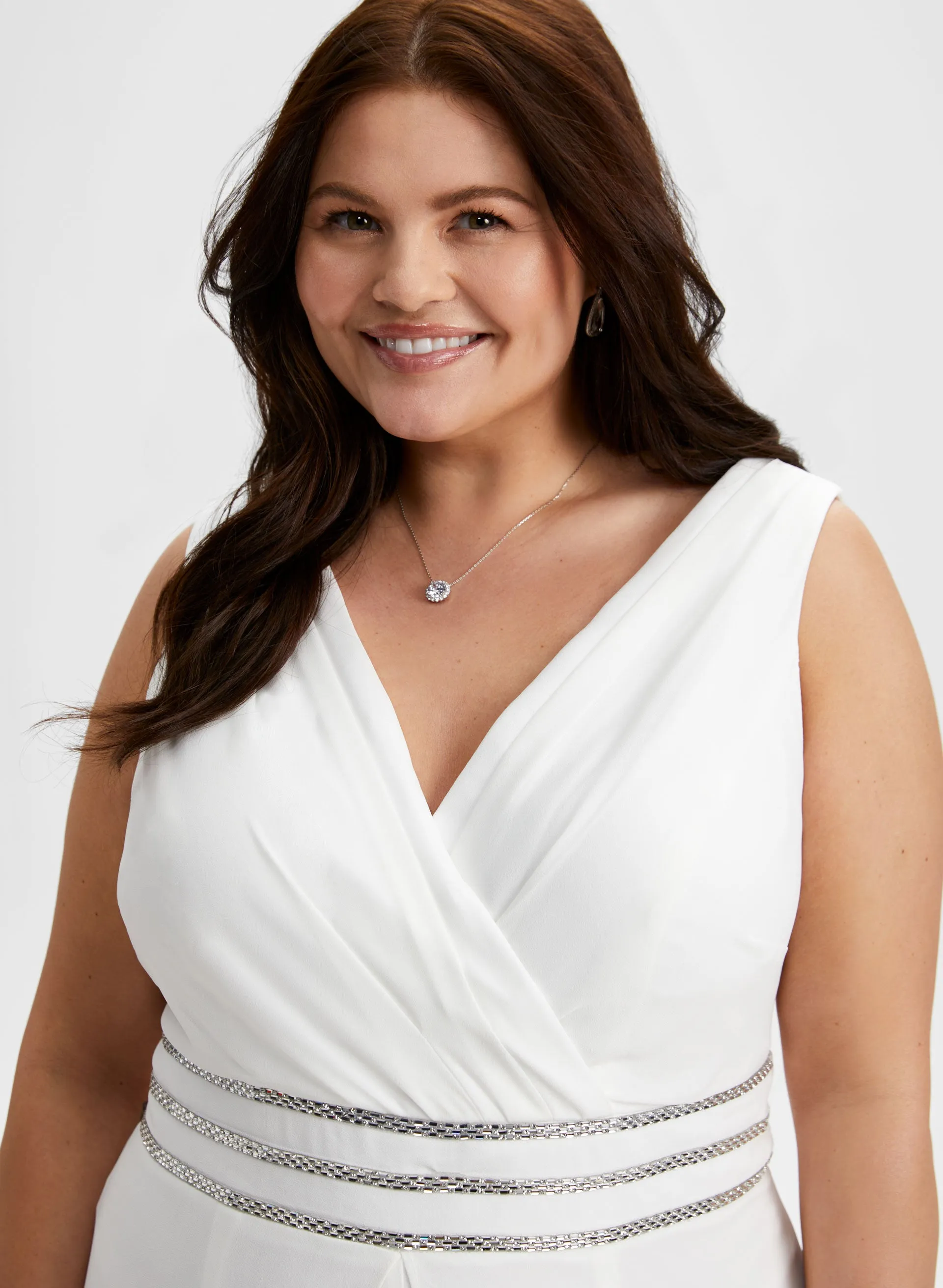 Rhinestone Stripe Detail Jumpsuit sold by Laura product image thumbnail 4