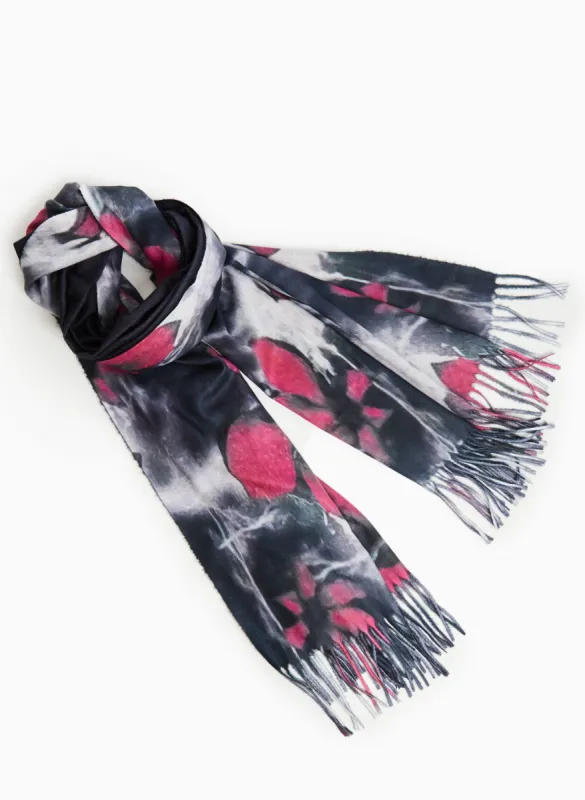 Reversible Floral Print Scarf sold by Laura