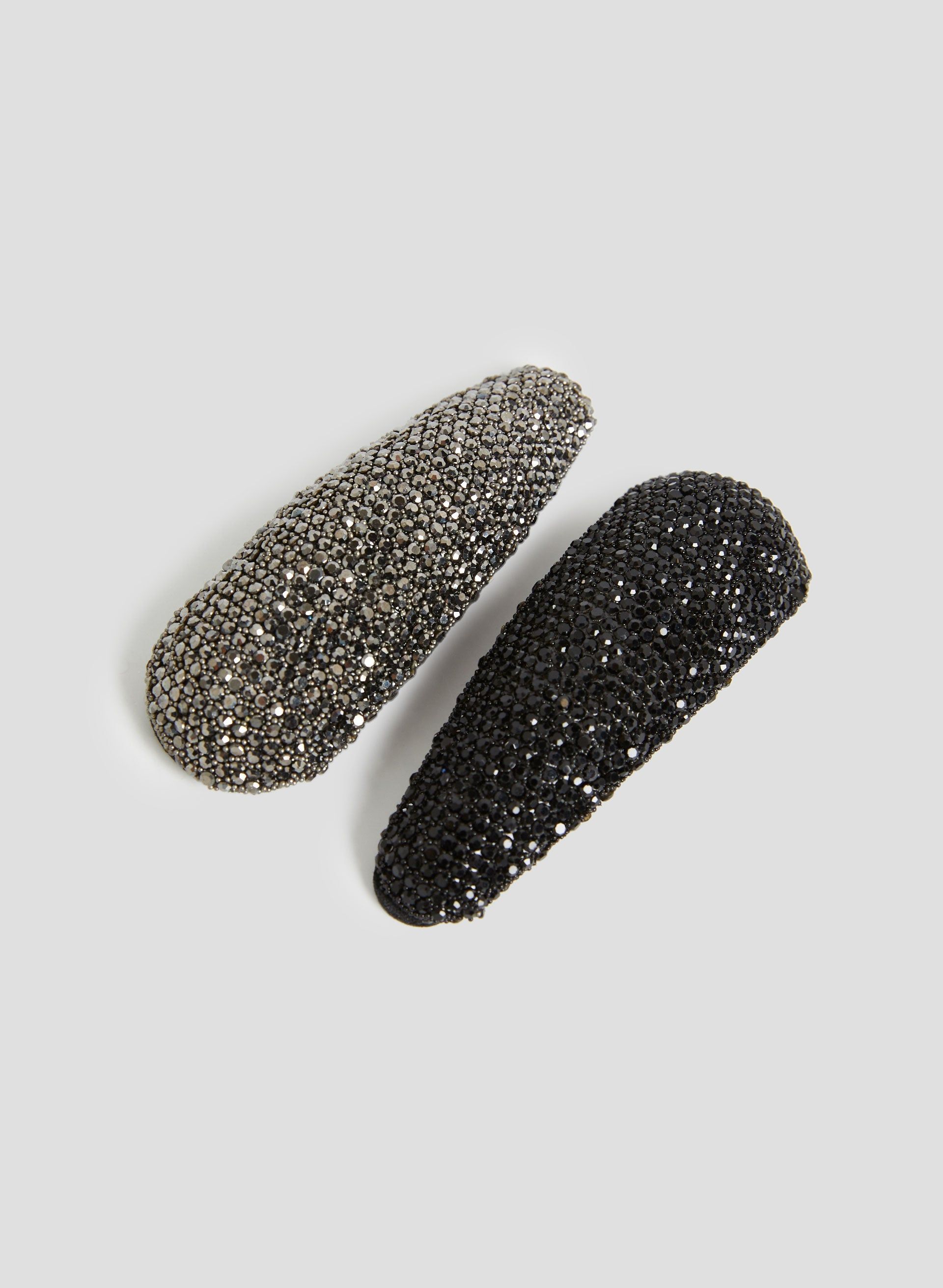 Crystal-Studded Hair Clip Set sold by Laura