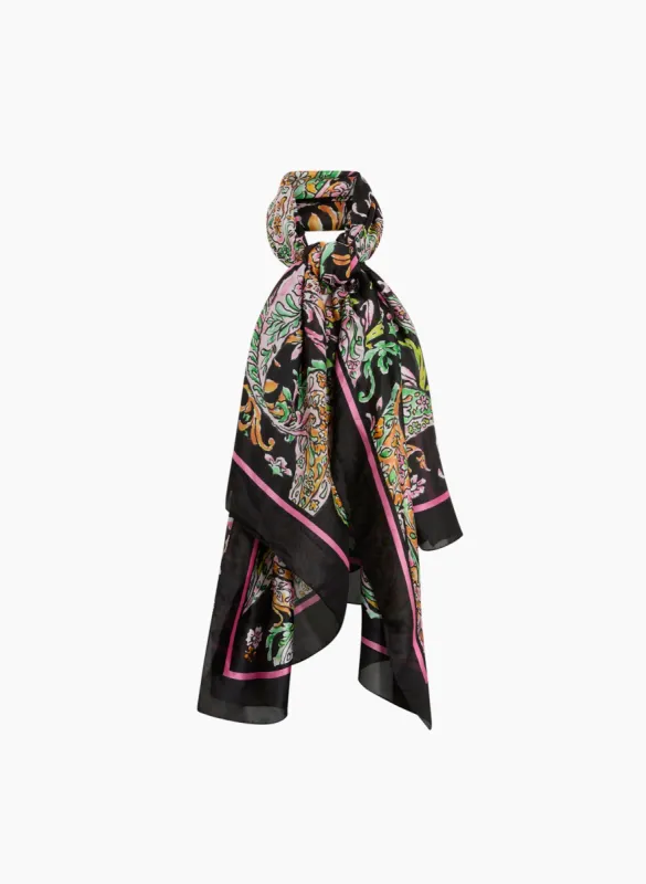 Lightweight Satin Paisley Scarf sold by Laura