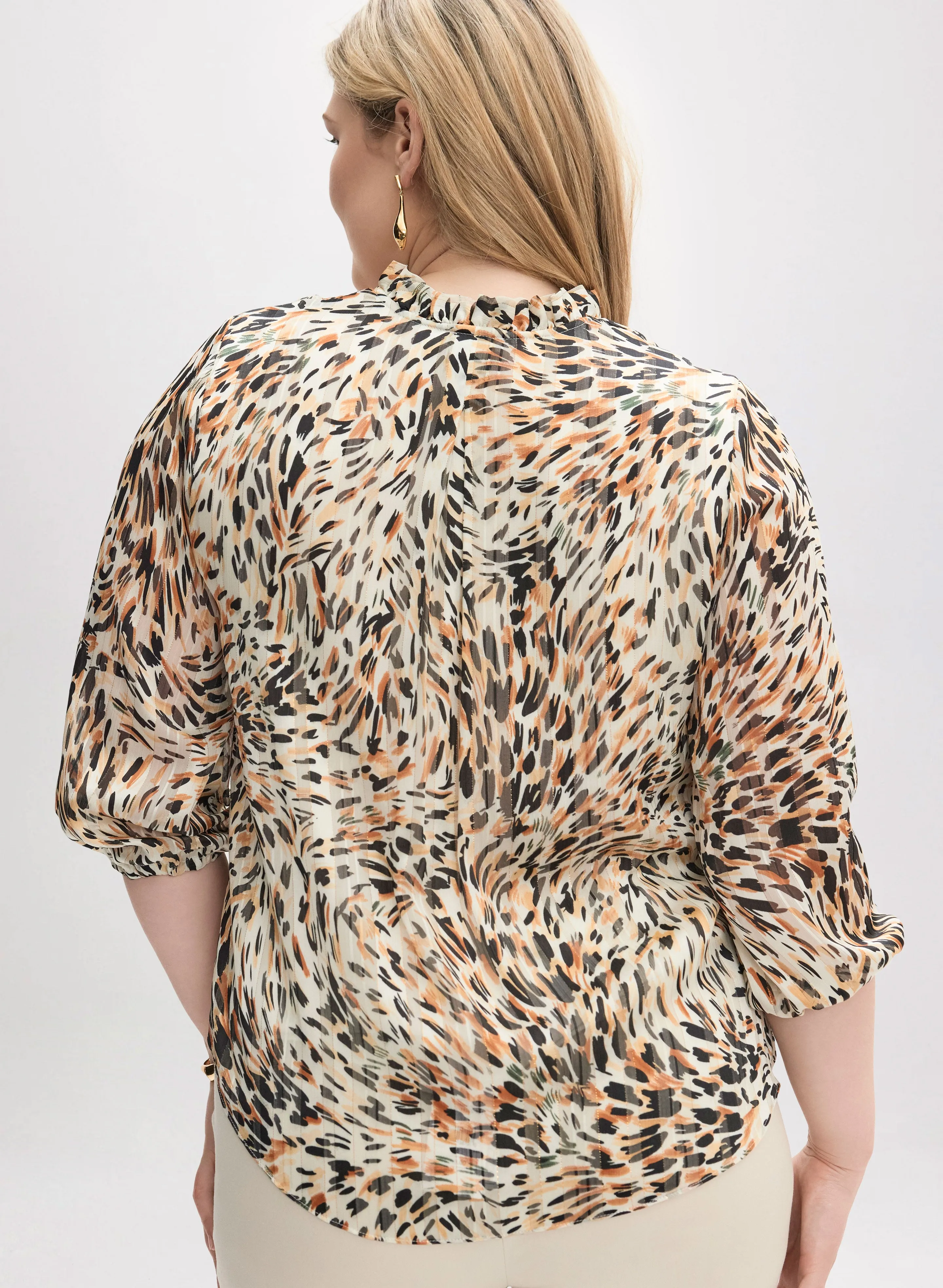 Abstract Animal Print Blouse sold by Laura product image thumbnail 4