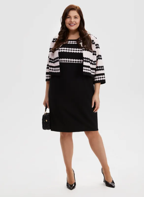 Polka Dot Dress & Jacket Set sold by Laura