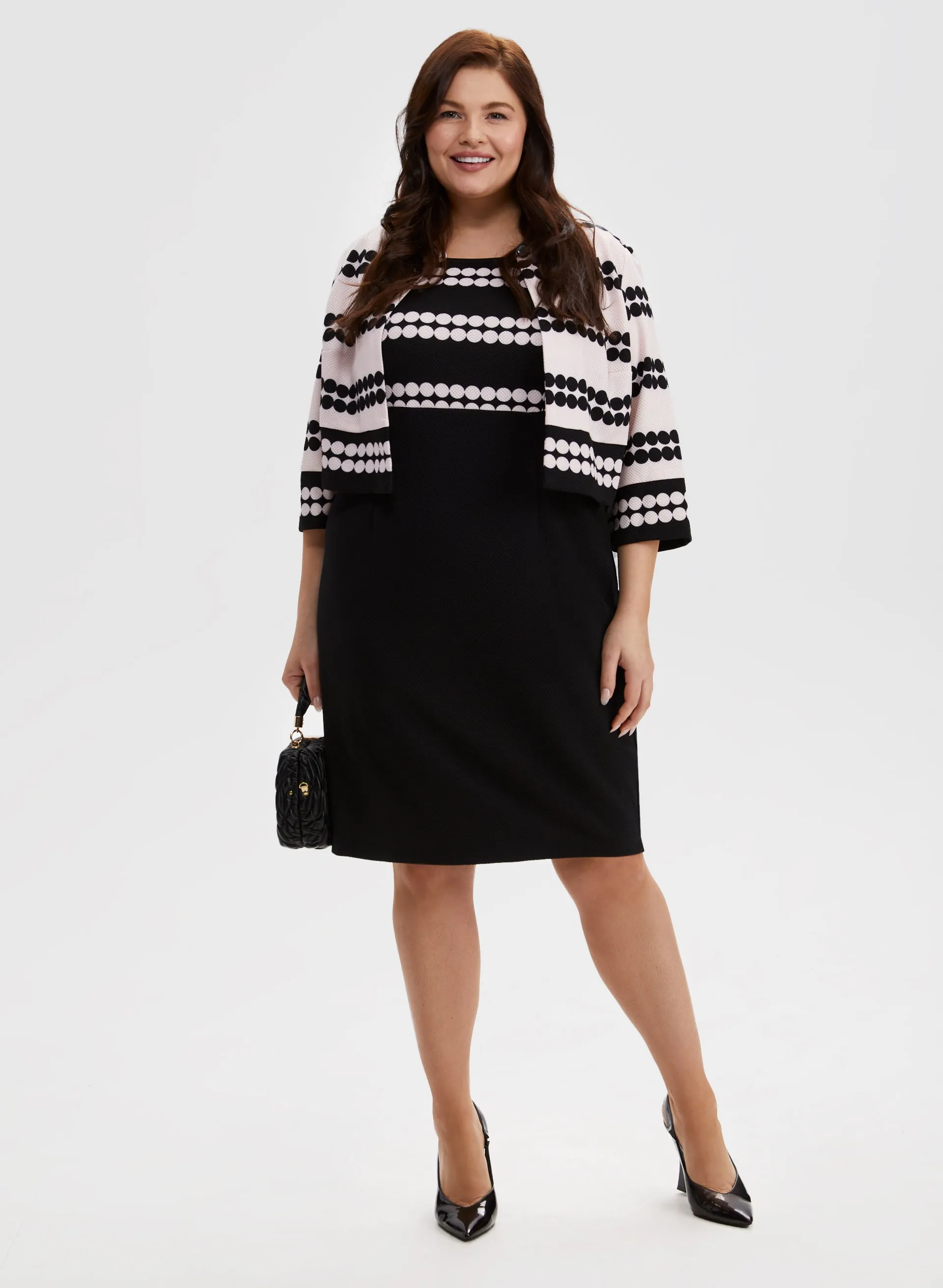 Polka Dot Dress & Jacket Set sold by Laura