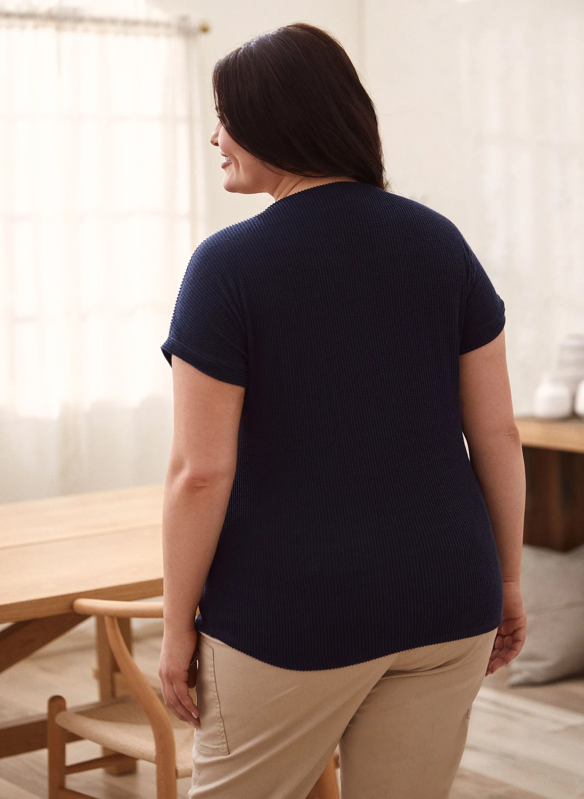 Drop Shoulder Short Sleeve Top sold by Laura product image thumbnail 4